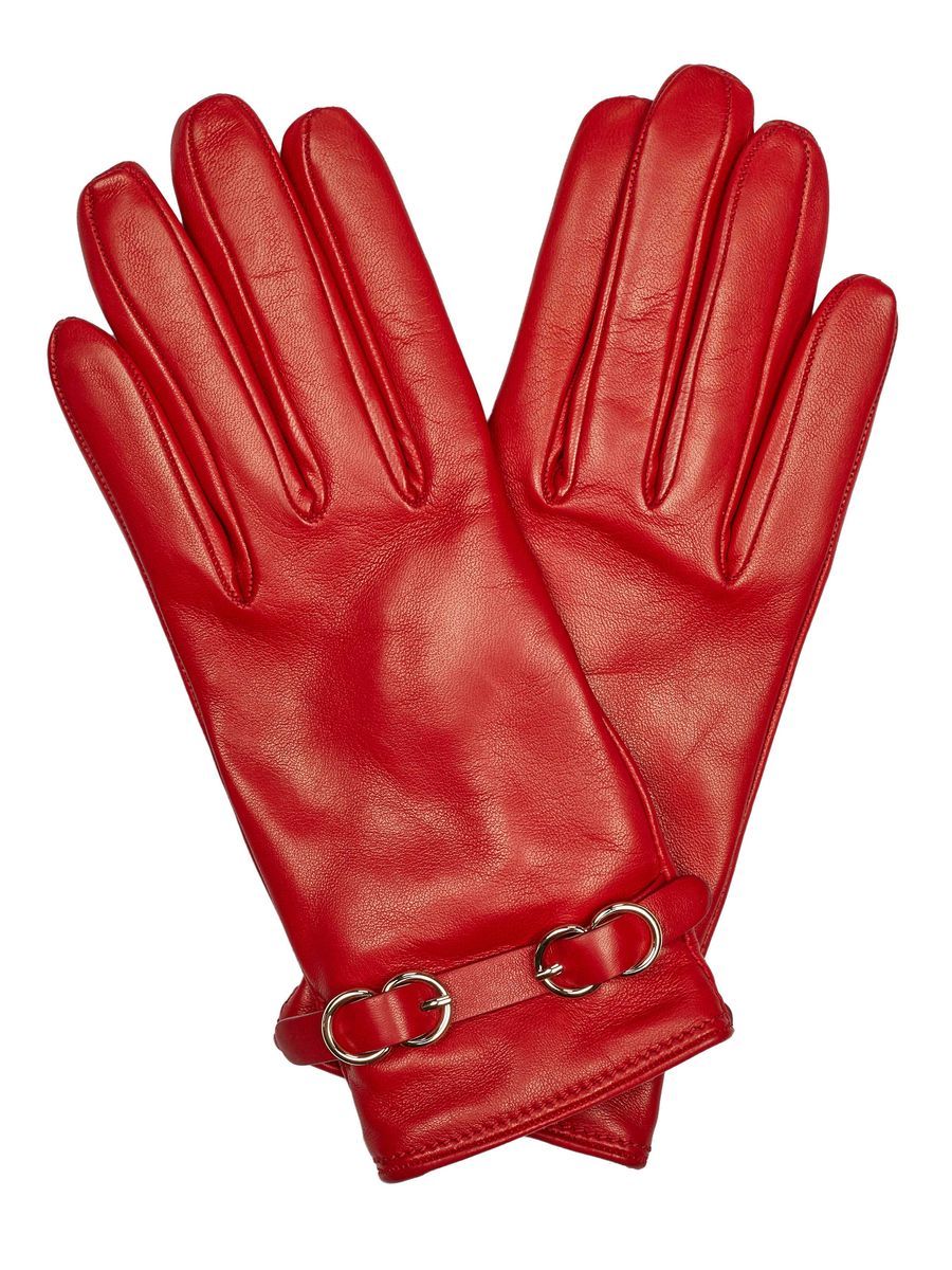 Elegante Lammleder-Handschuhe mit Schnalle