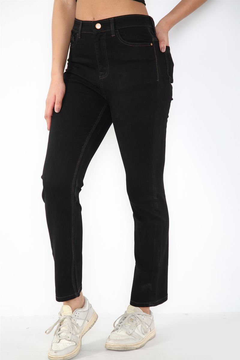 Hoch taillierte Magic-Shaping Straight Jeans