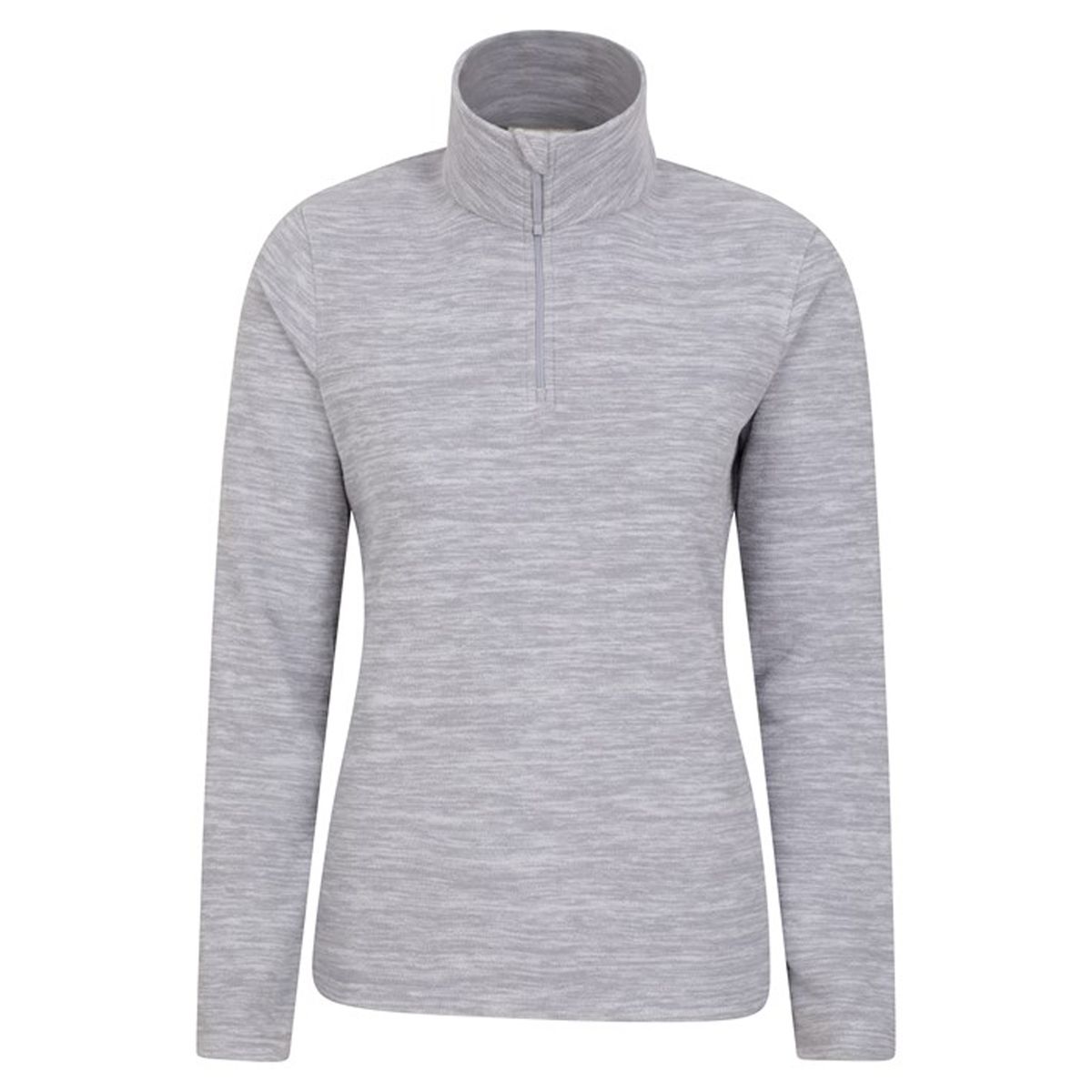 Meliertes Snowdon Microfleece-Oberteil