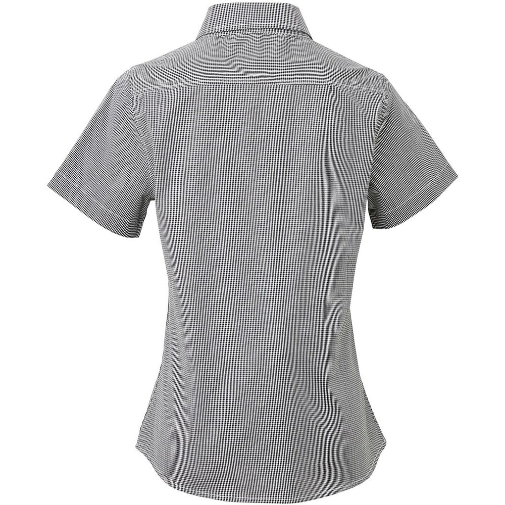 Tailliertes Kurzarmhemd mit Gingham-Muster