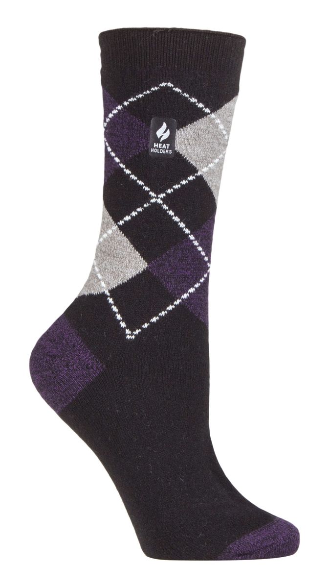 Thermosocken mit Argyle-Muster