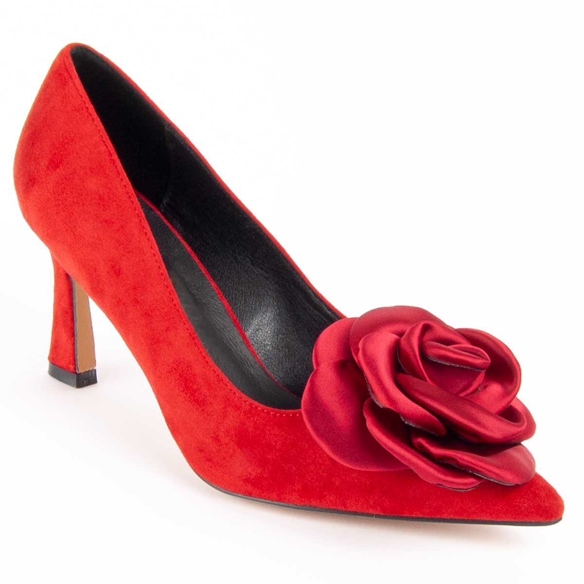 Elegante spitze Pumps mit Rosette