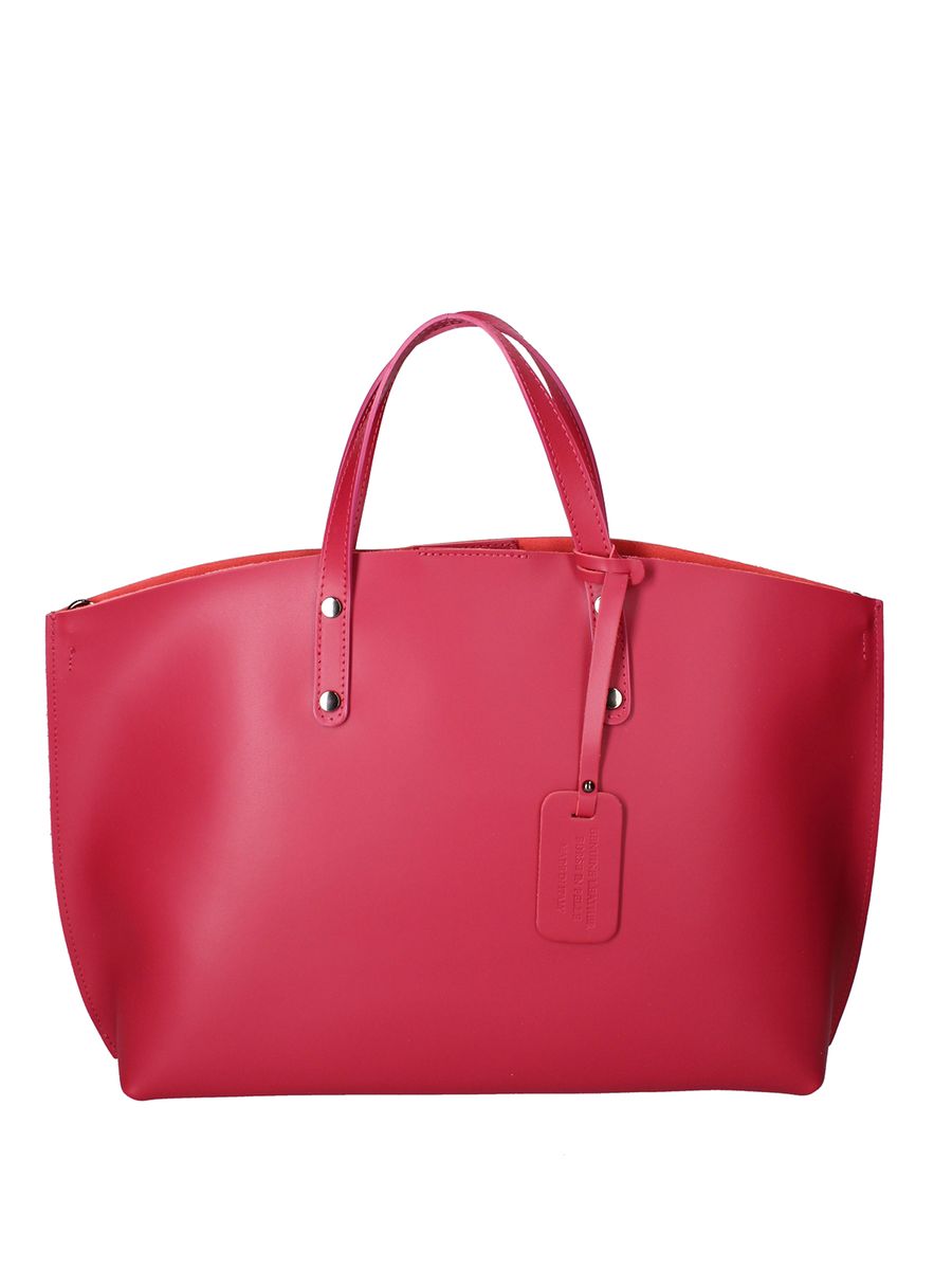 Minimalistischer Leder-Shopper-Tote