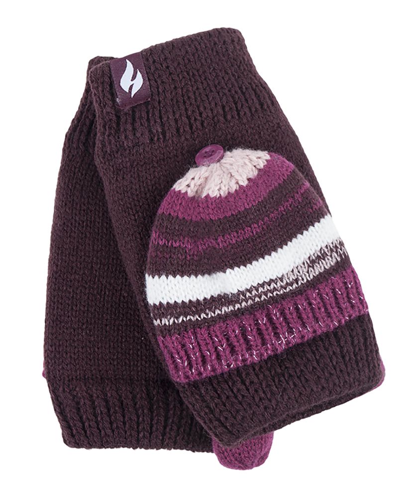 Strick-Klappfäustlinge im Bronte-Stil