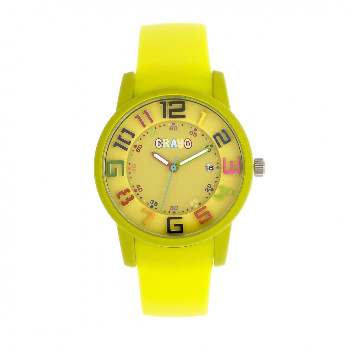 Verspielte Silikon-Armbanduhr mit Datum