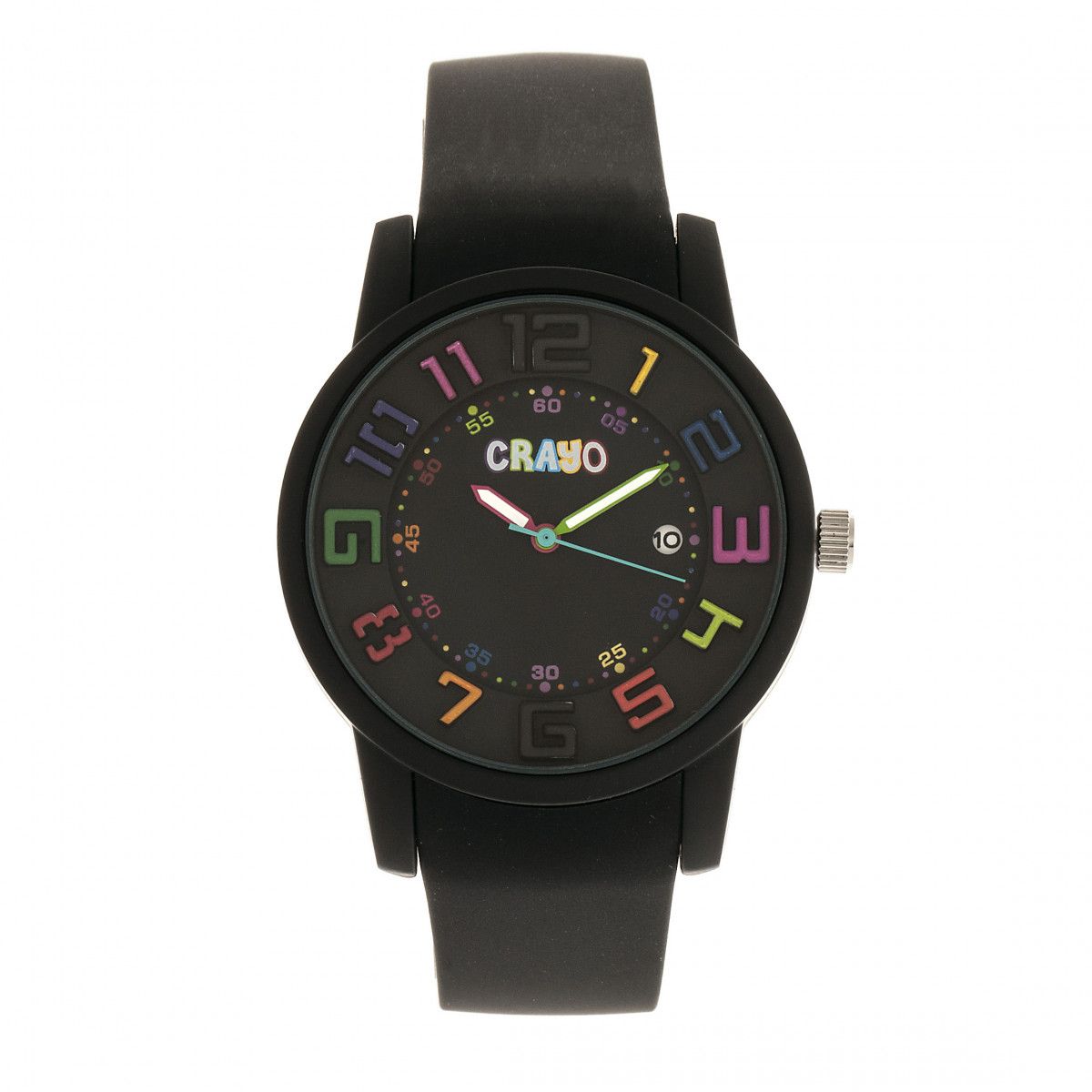 Verspielte Silikon-Armbanduhr mit Datum