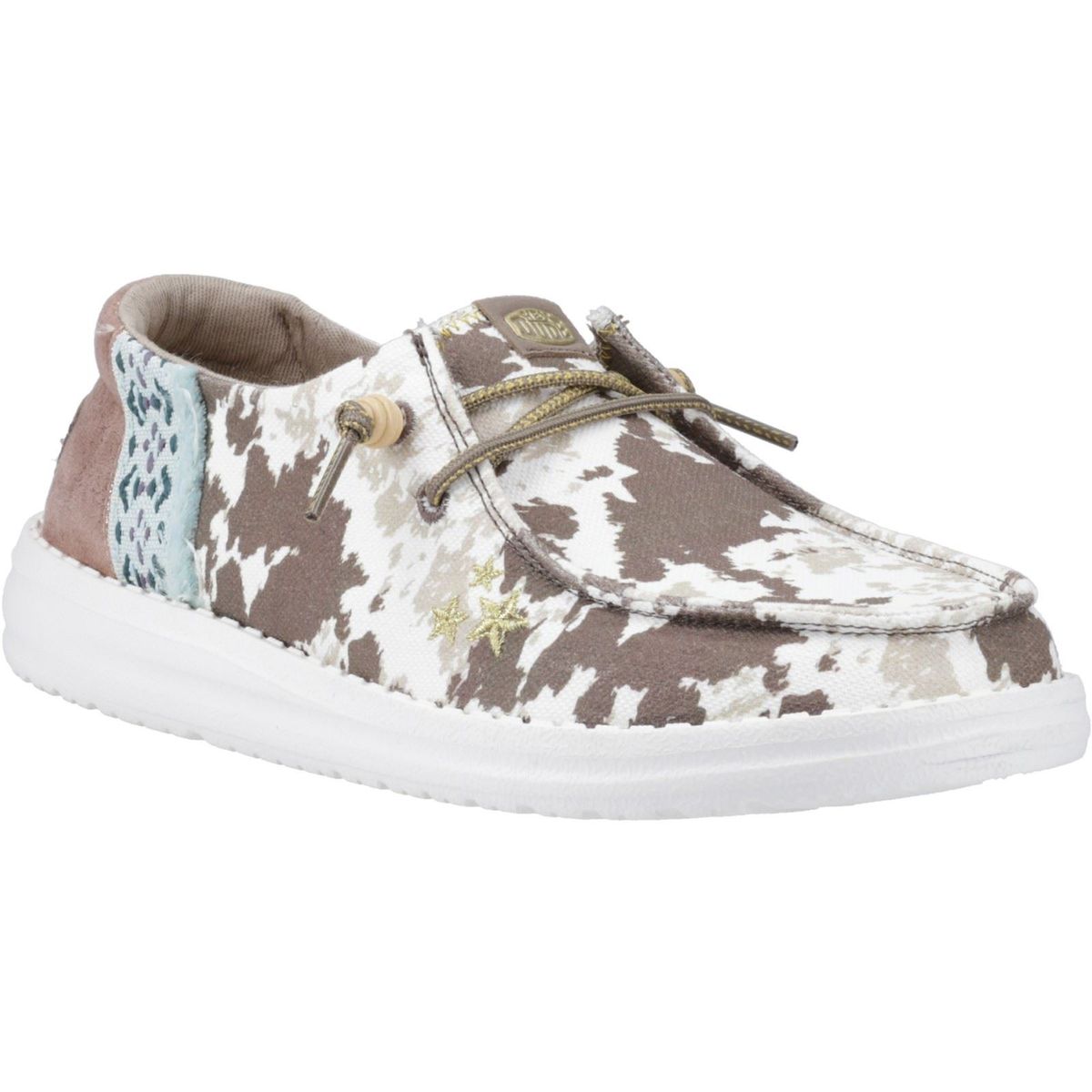 Slipper mit Kuh-Print