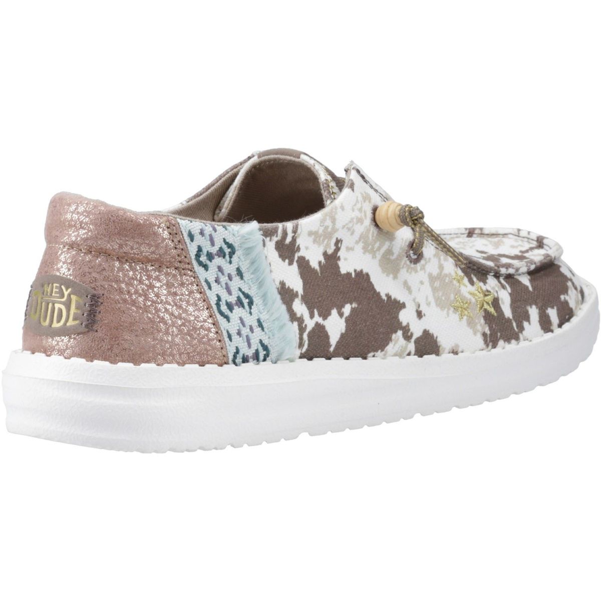 Slipper mit Kuh-Print