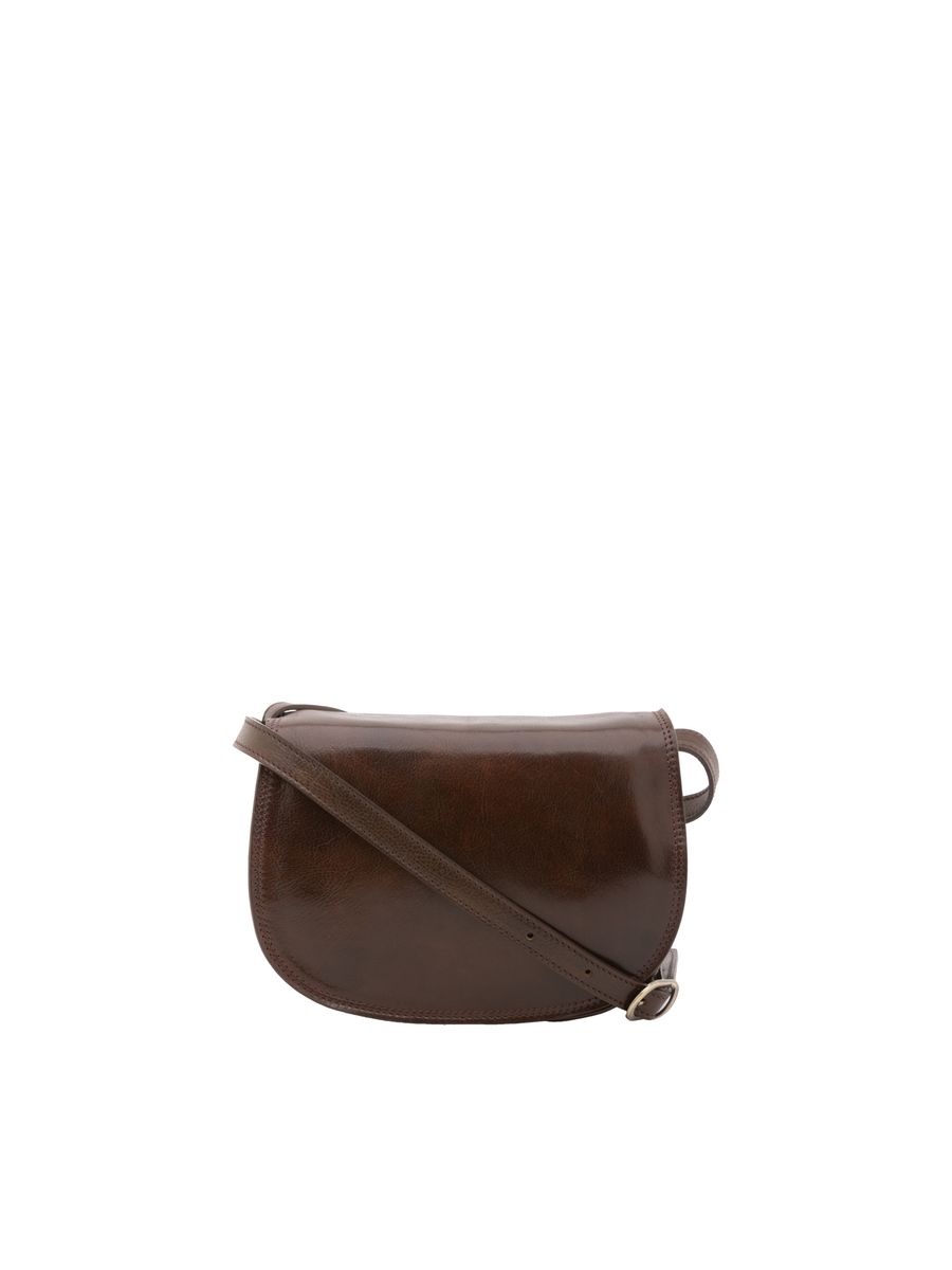Klassische Leder-Satteltasche