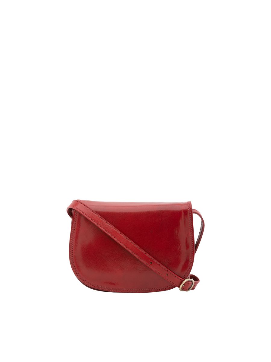 Klassische Leder-Satteltasche