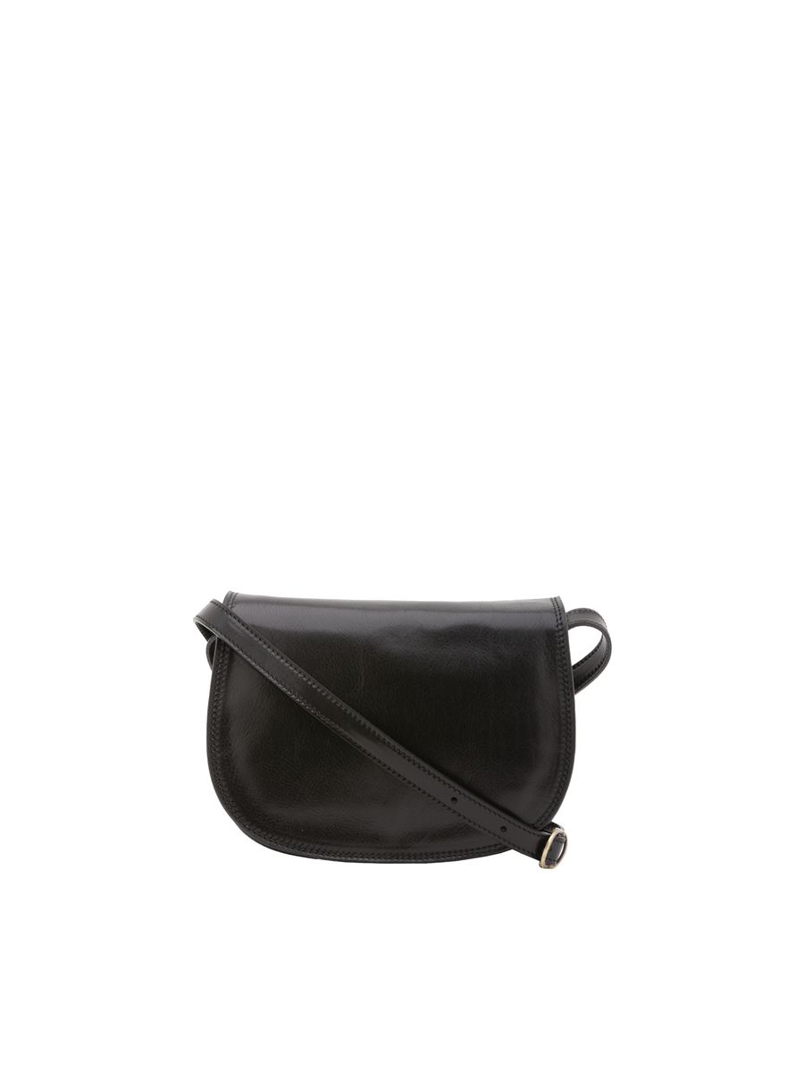 Klassische Leder-Satteltasche