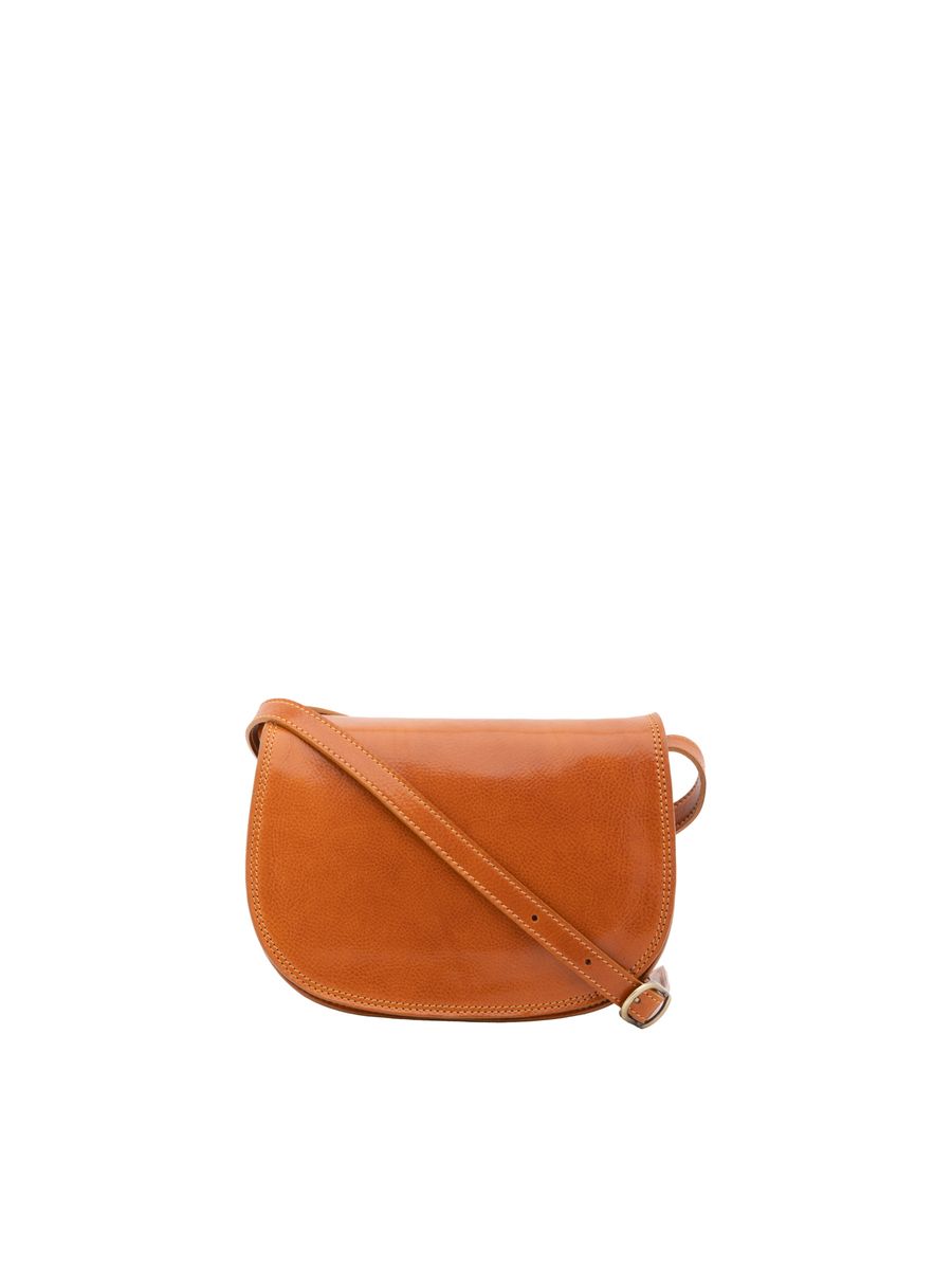 Klassische Leder-Satteltasche