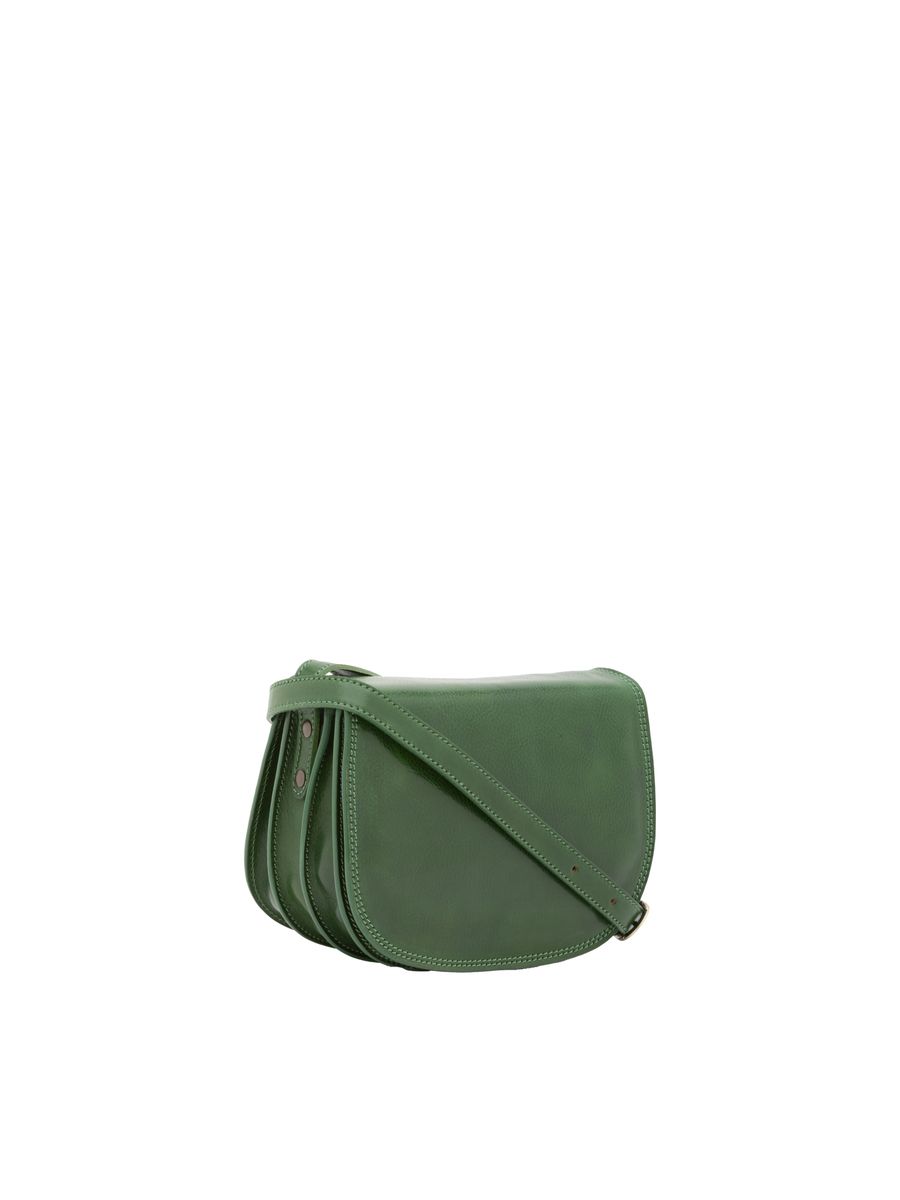 Klassische Leder-Satteltasche