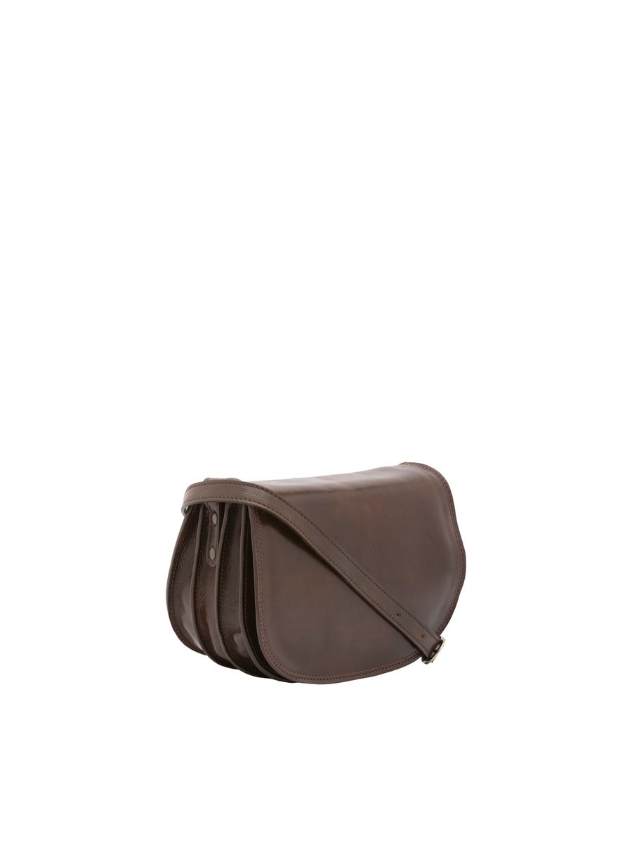 Klassische Leder-Satteltasche