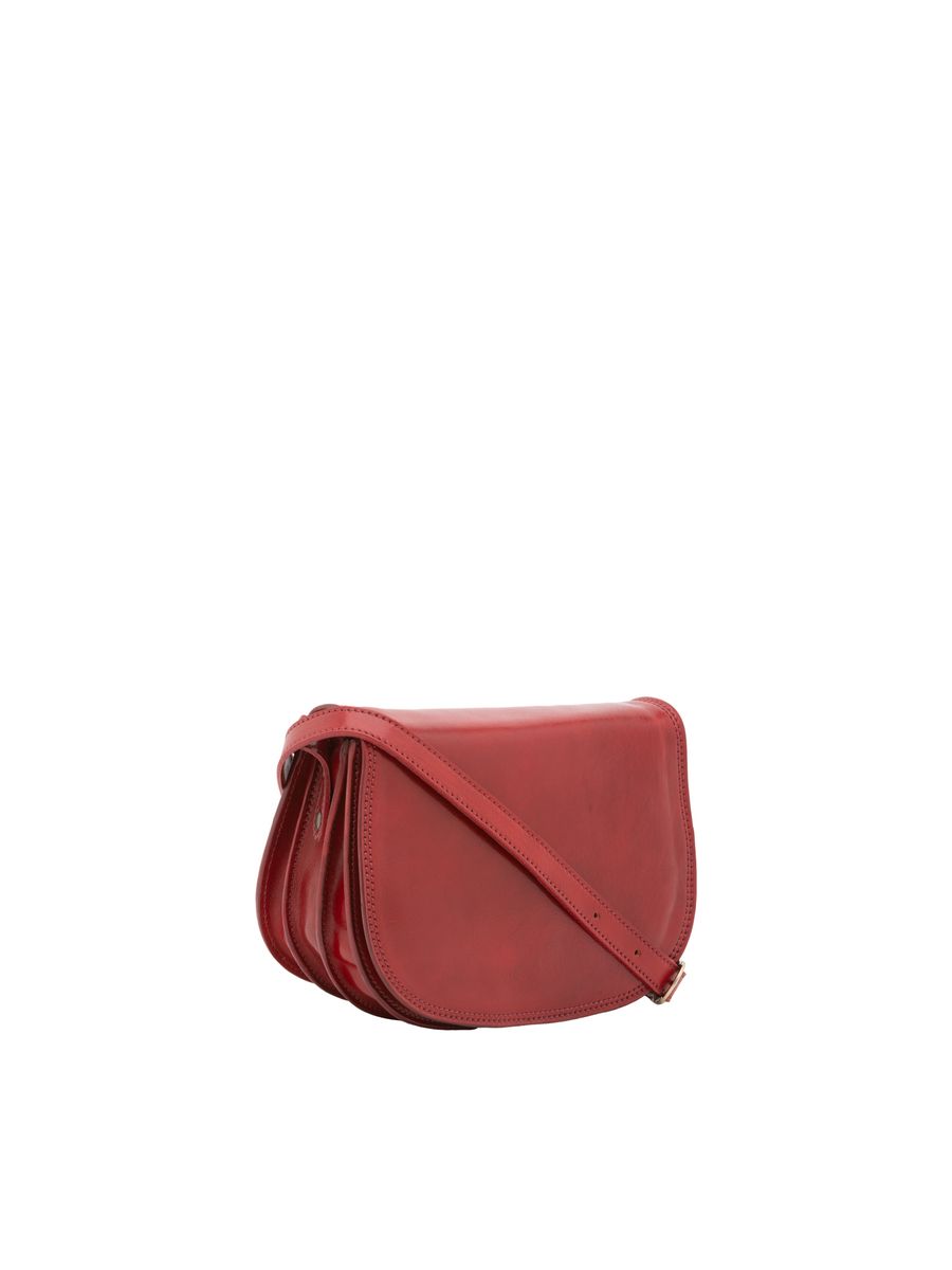 Klassische Leder-Satteltasche