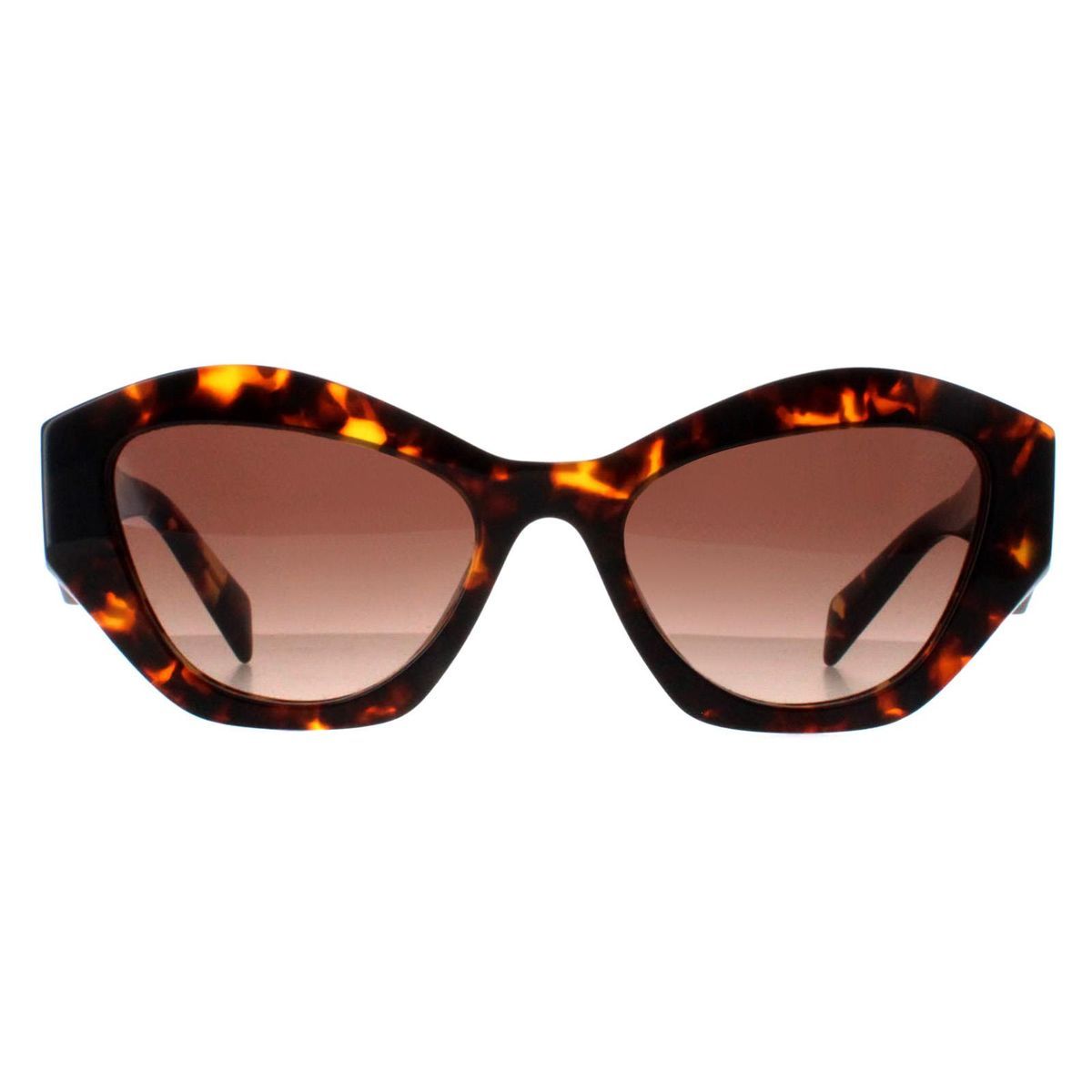 Geometrische Sonnenbrille in Schildpatt-Optik