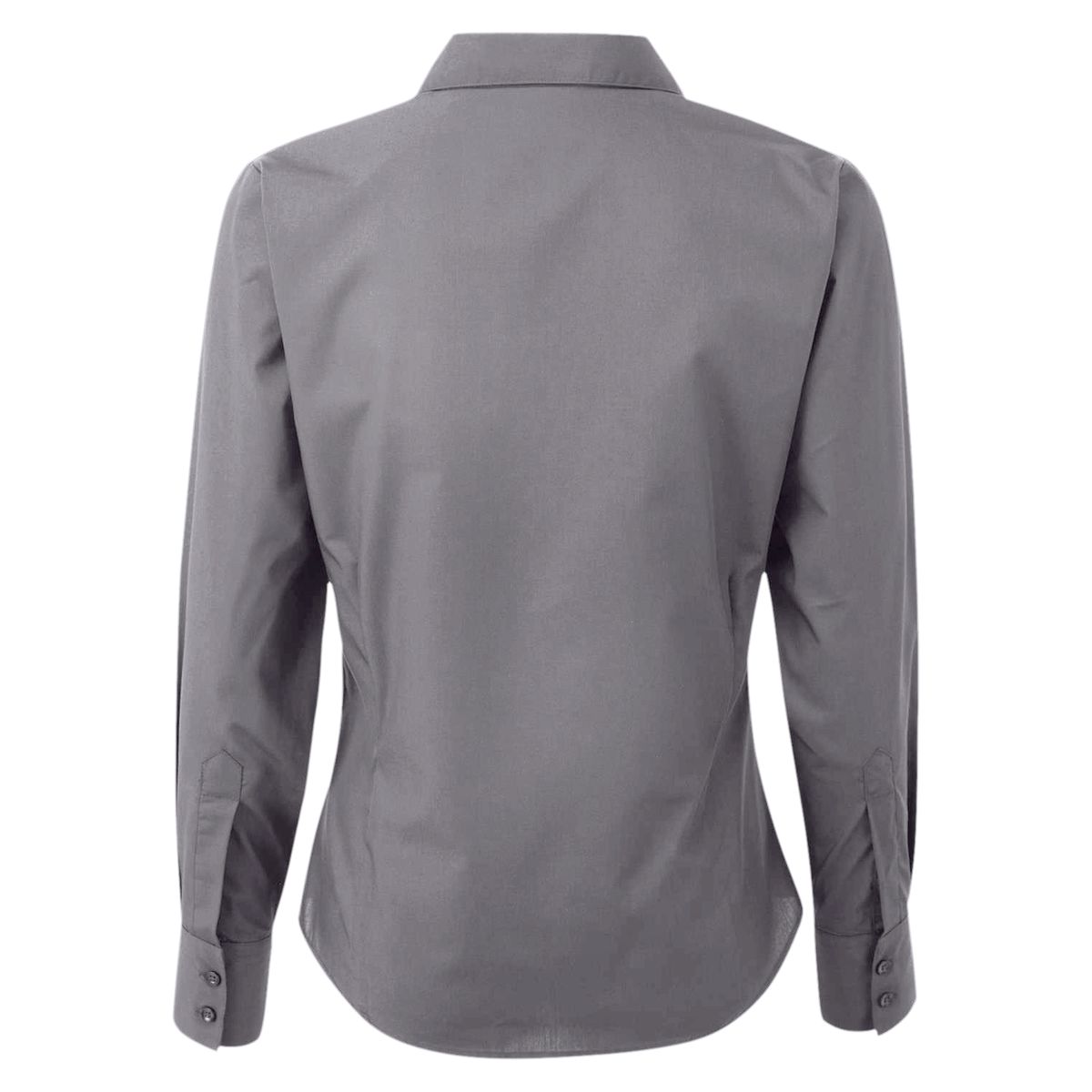 Langärmlige Popeline-Business-Bluse
