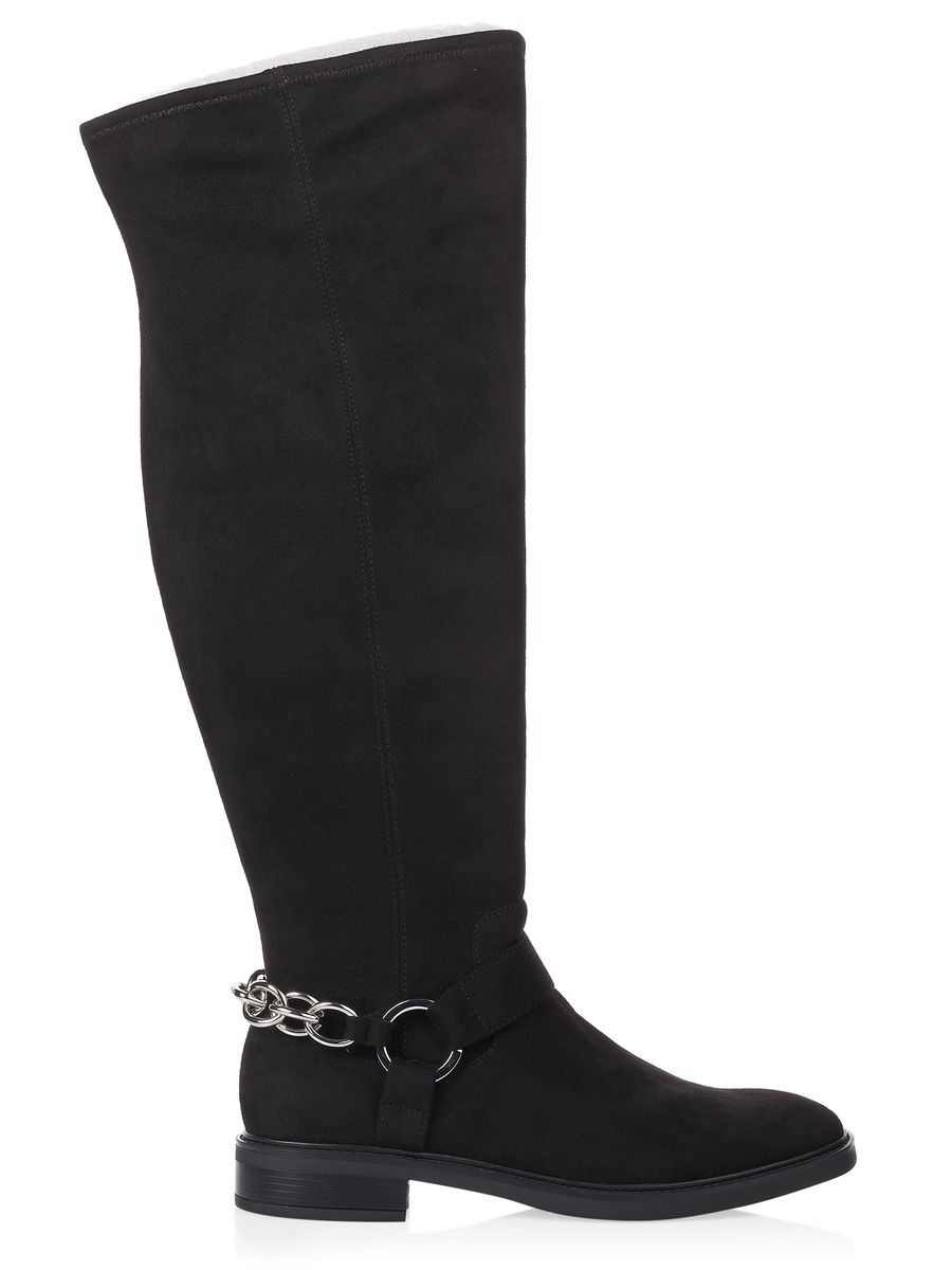 Overknee-Stiefel mit Kettendetail