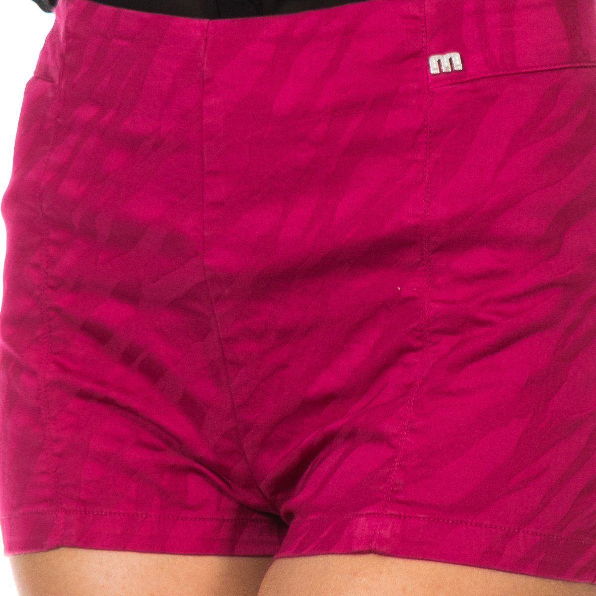 High-Waist Jacquard-Shorts mit Logo