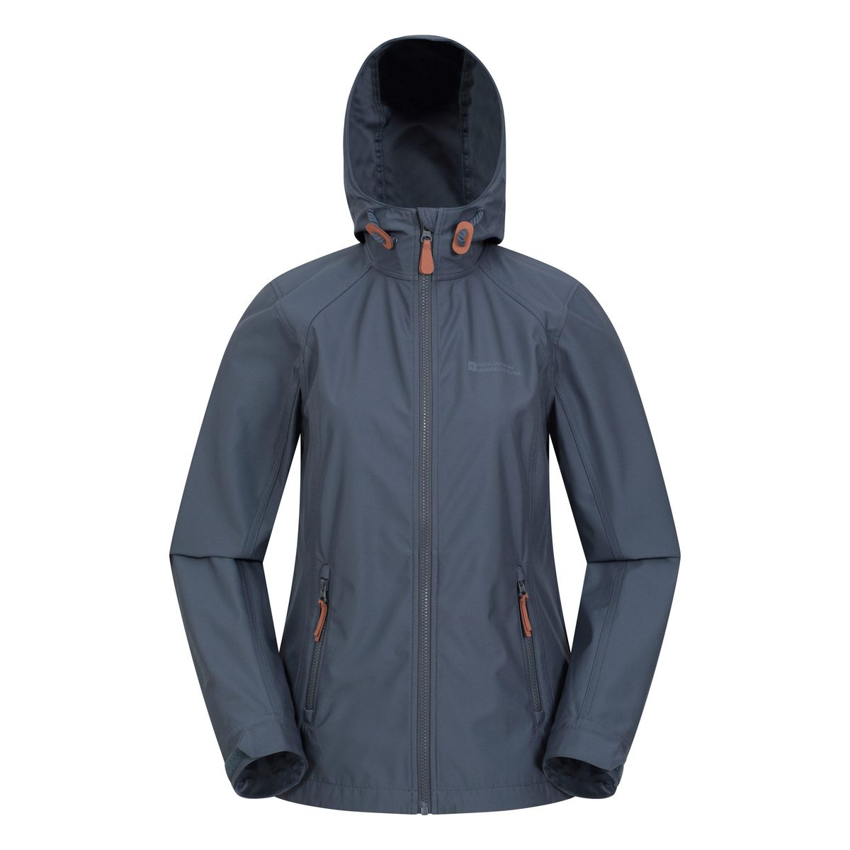 Wasserabweisende Softshelljacke mit Kapuze