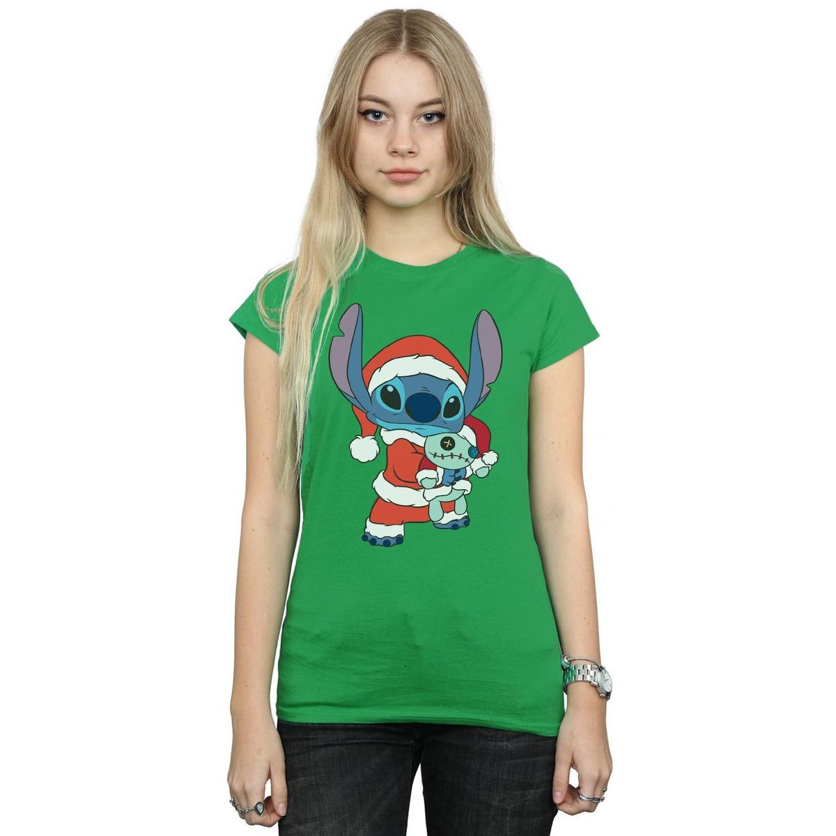 Festliches Stitch Grafik-T-Shirt