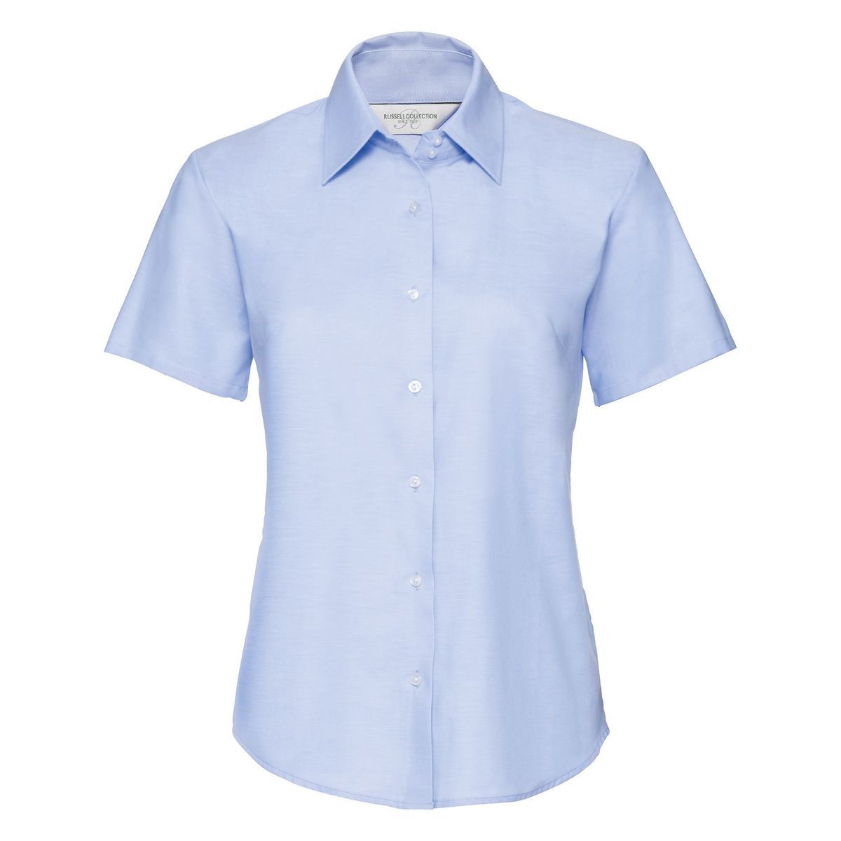 Kurzärmelige pflegeleichte Oxford-Bluse