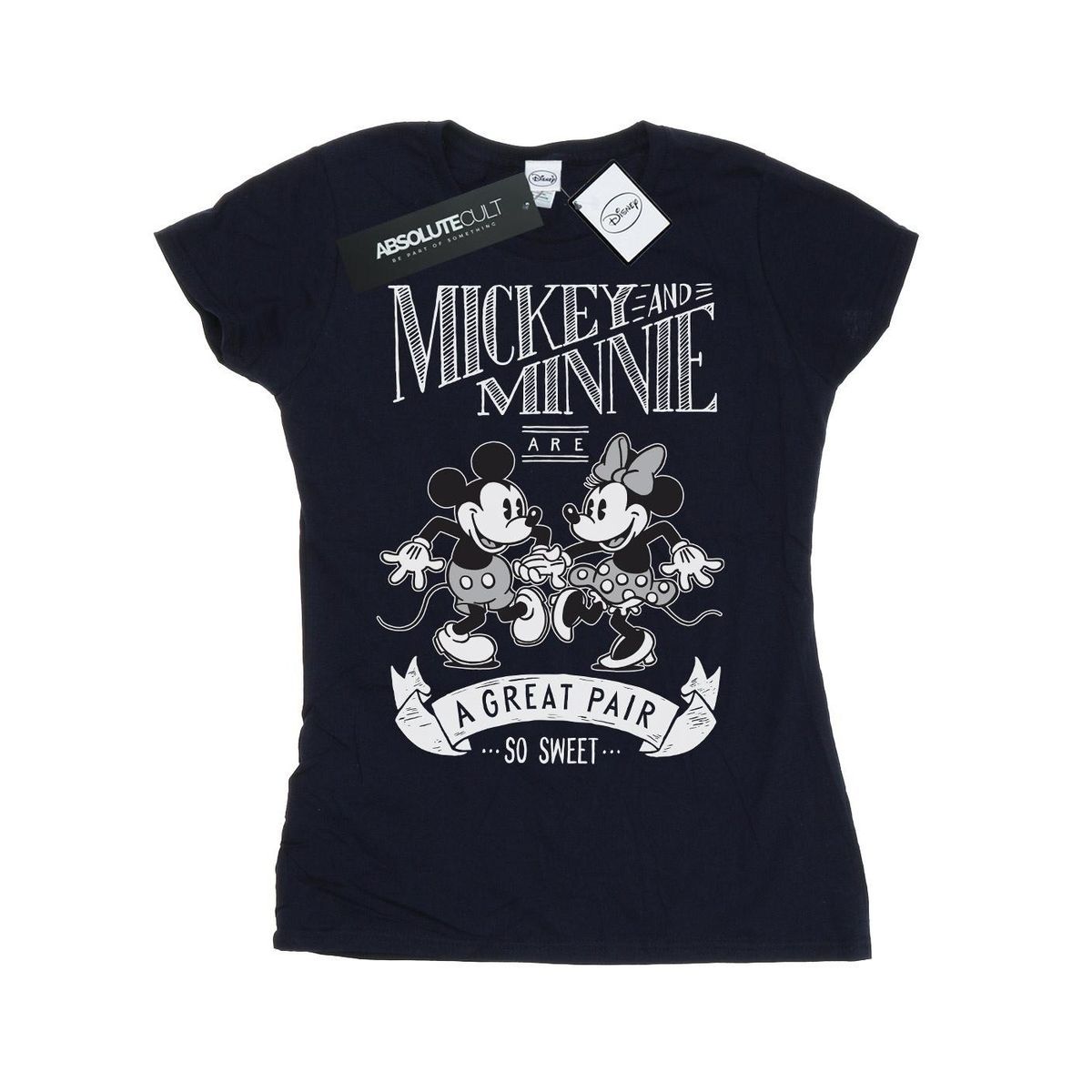 Mickey und Minnie Grafik-T-Shirt