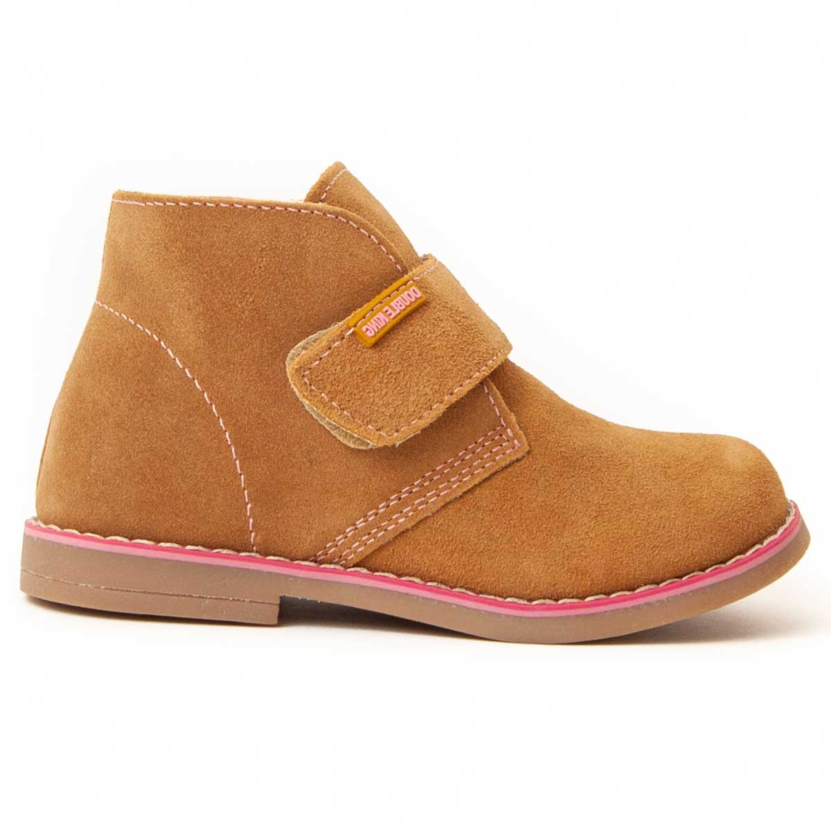 Klassische Veloursleder-Klettstiefeletten