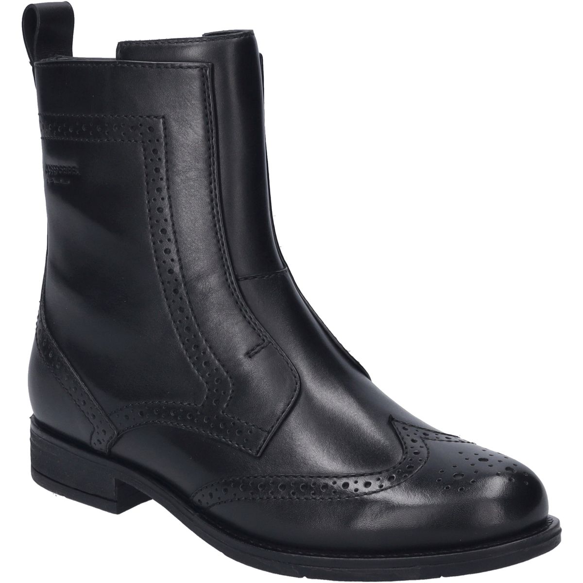 Elegante Brogue-Stiefeletten mit Flügelkappe