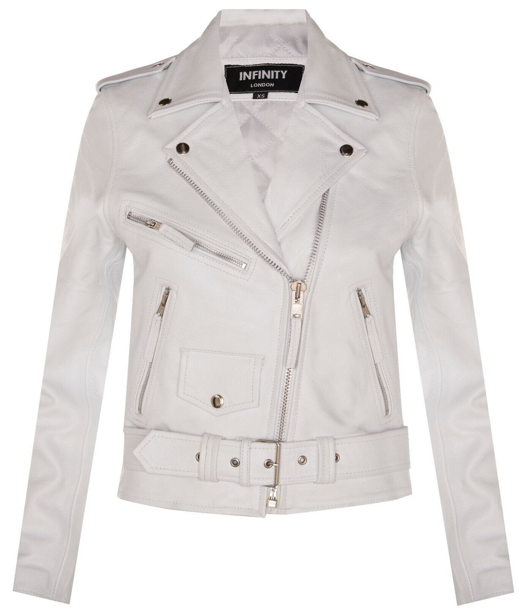 Asymmetrische Bikerjacke aus Rindsleder