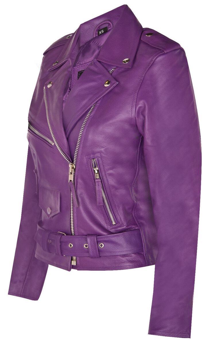 Asymmetrische Bikerjacke aus Rindsleder