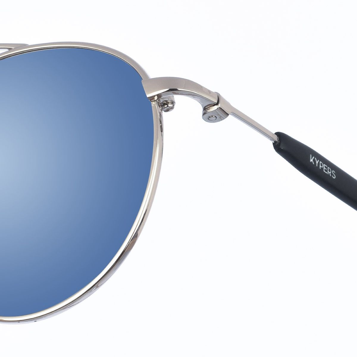 Ovale Doppelsteg-Sonnenbrille aus Metall