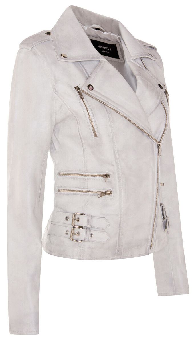 Asymmetrische Moto-Jacke aus Nappaleder