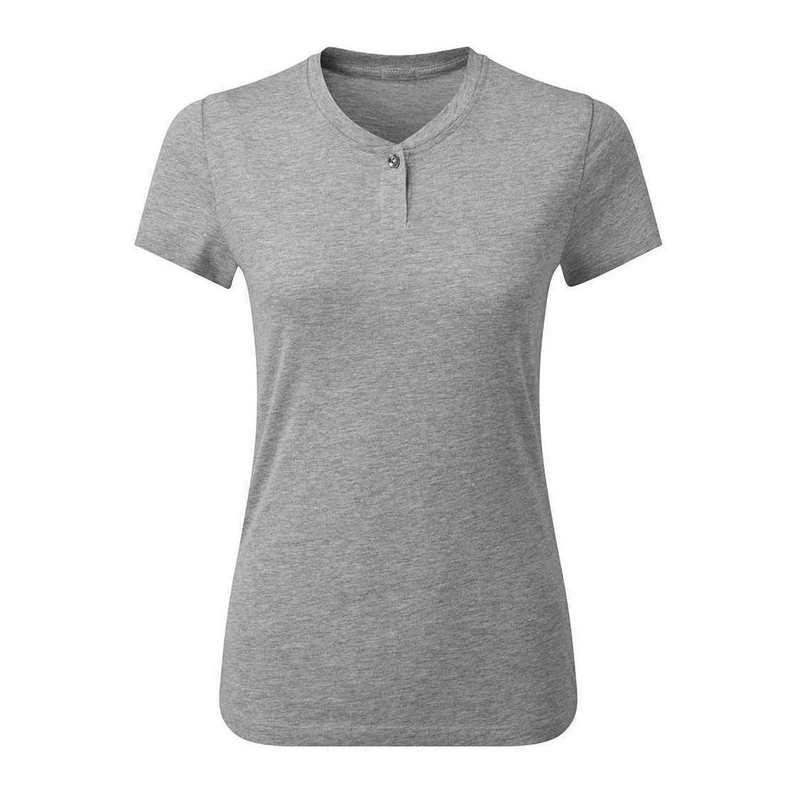 T-Shirt mit Ein-Knopf-Henley-Ausschnitt