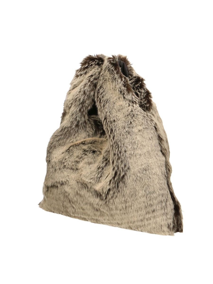Flauschige Shopper-Tasche aus Kunstfell