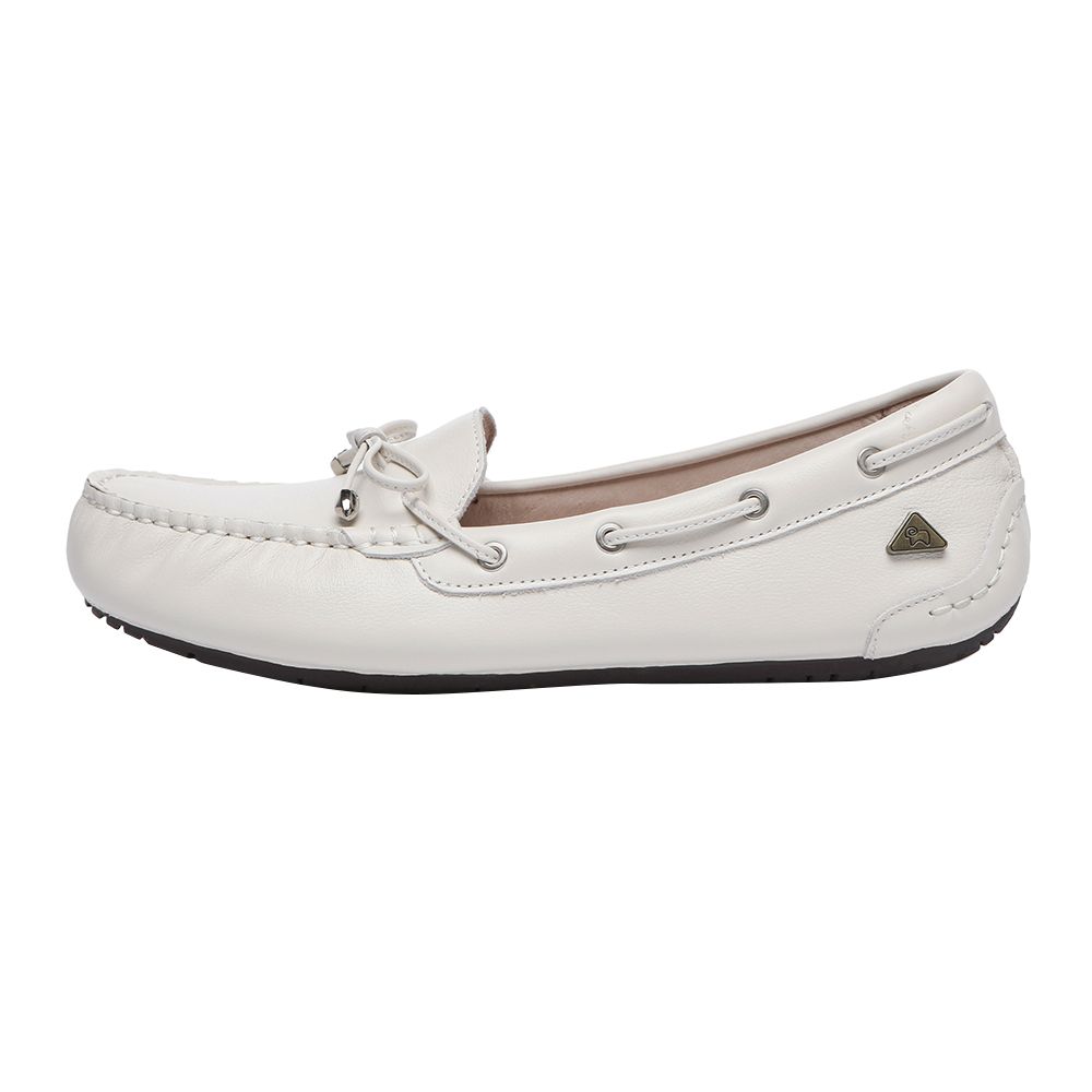 Zeitlose Leder-Mokassins Slipper