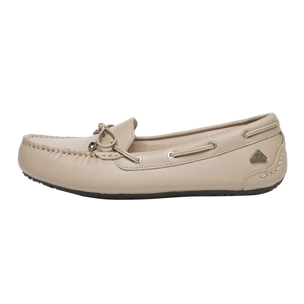 Zeitlose Leder-Mokassins Slipper
