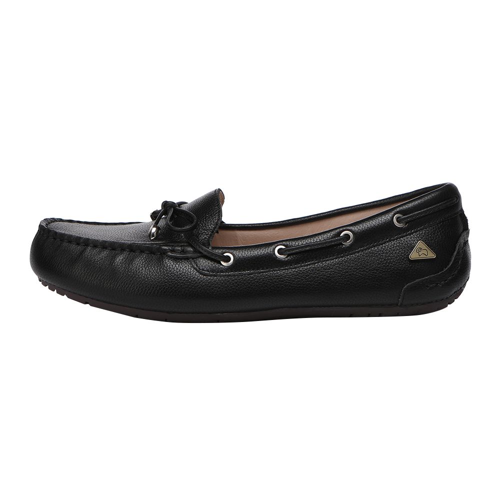 Zeitlose Leder-Mokassins Slipper