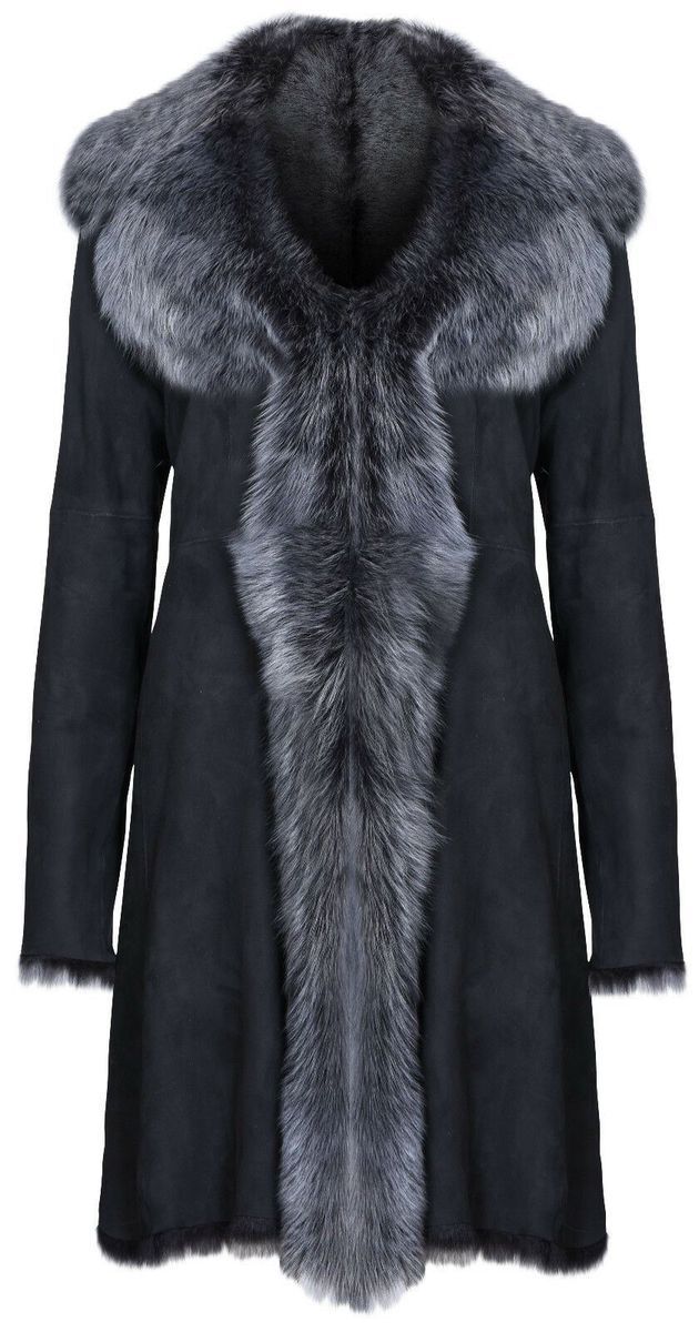 Eleganter Toscana-Schaffell-Wildledermantel