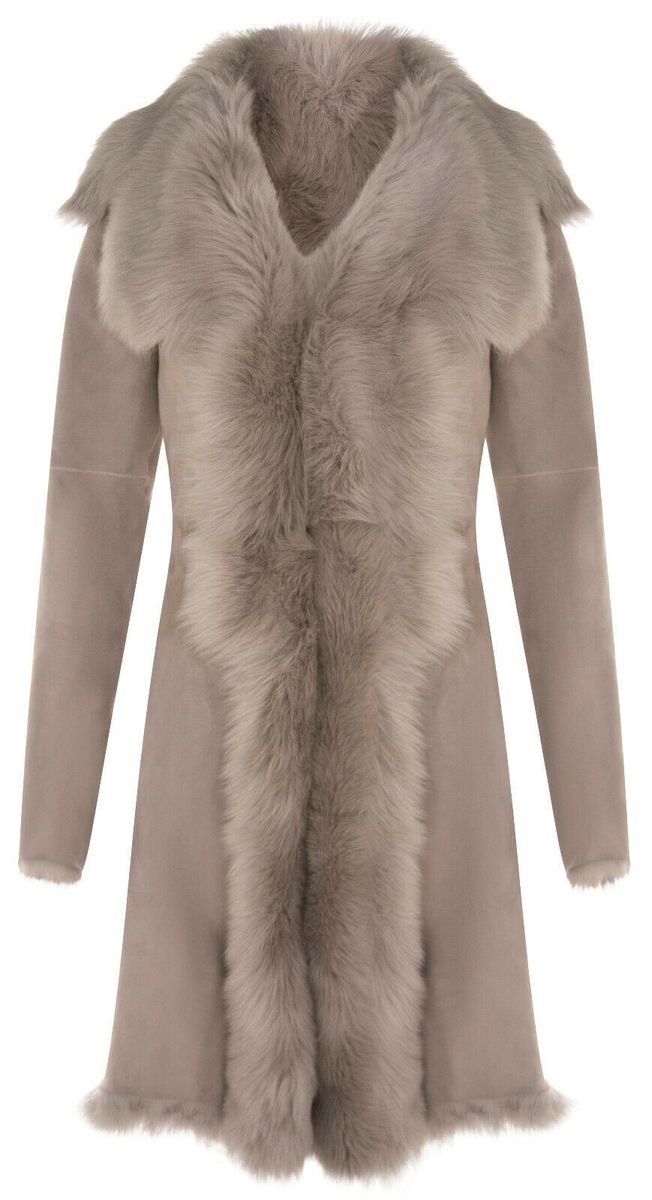Eleganter Toscana-Schaffell-Wildledermantel