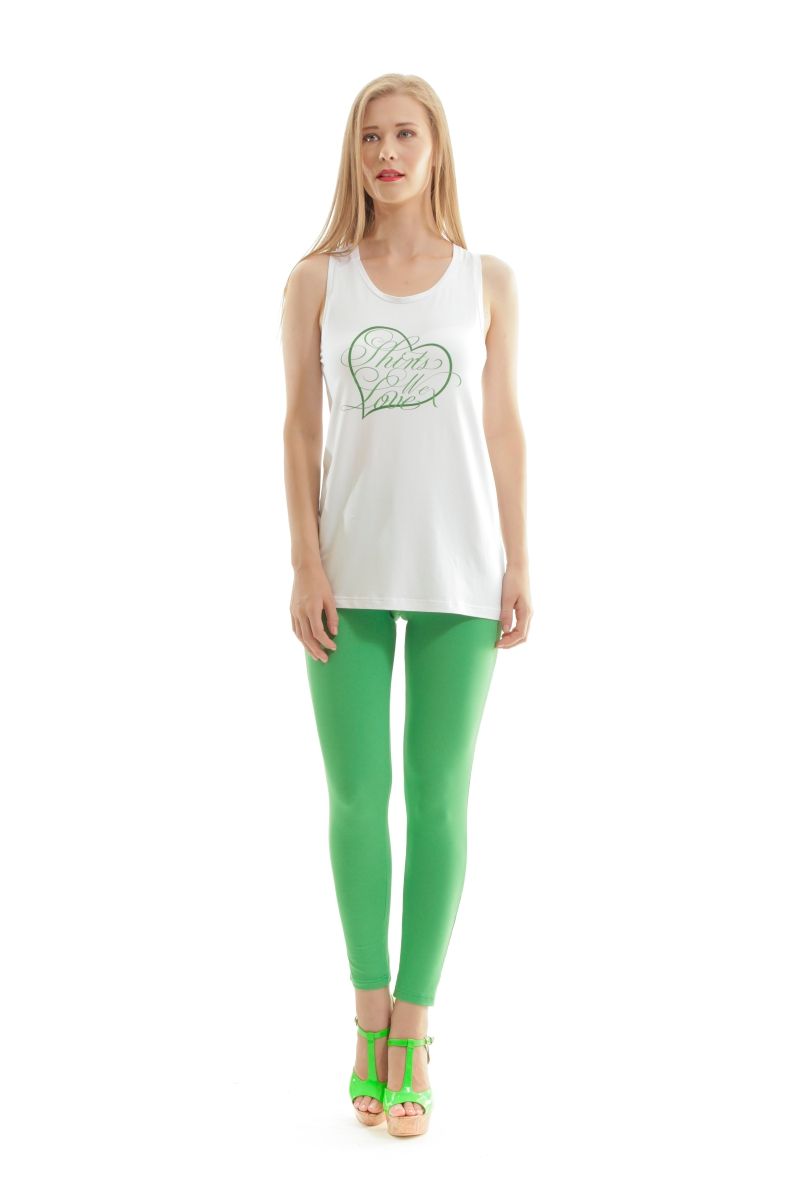 Racerback-Top mit Herz-Schriftzug