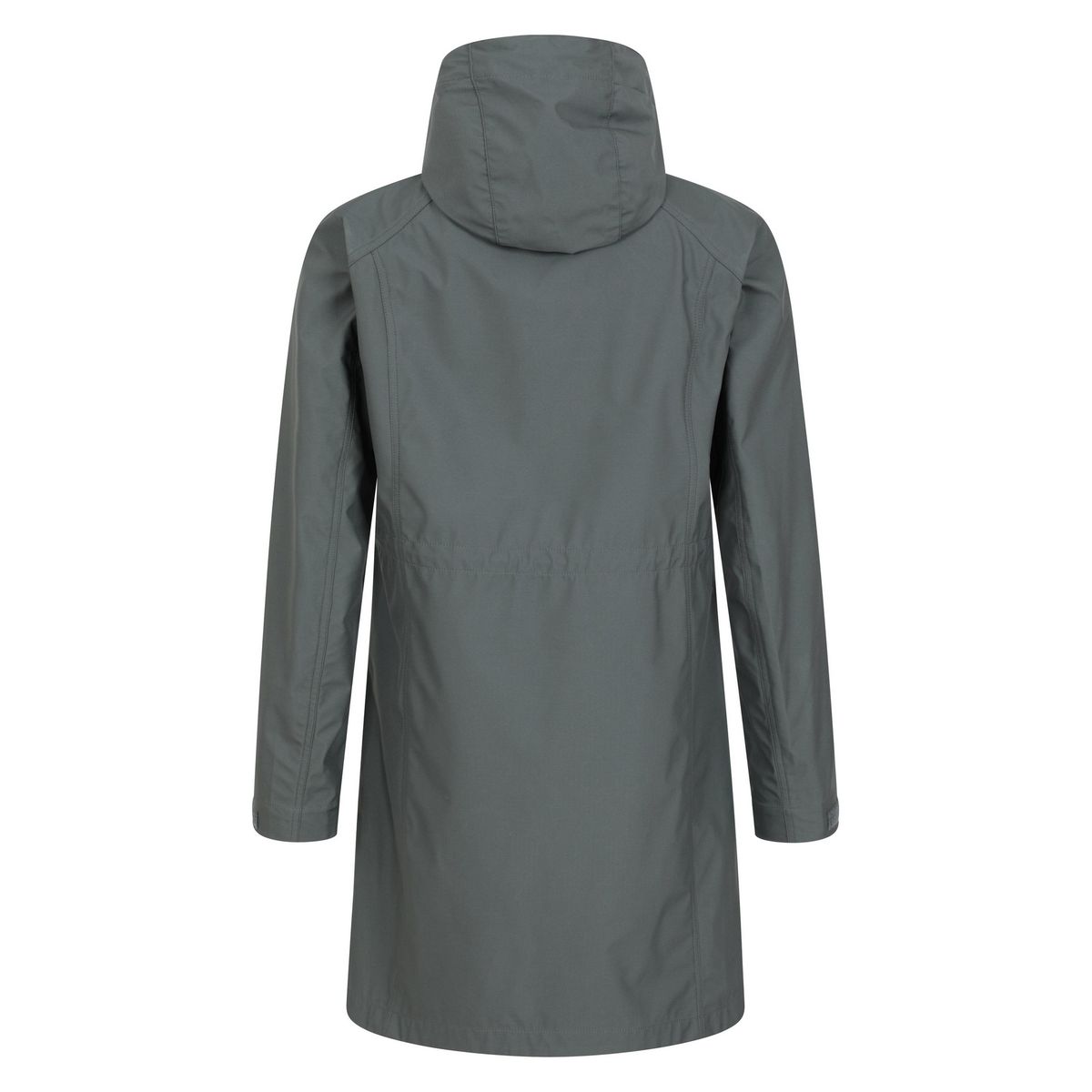 Lange Softshell-Jacke mit Kapuze