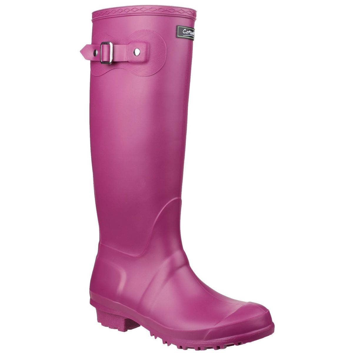 Hohe Gummistiefel mit Schnallendetail