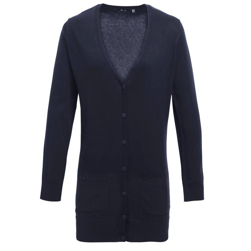 Feinstrick Longline V-Ausschnitt Oberteil