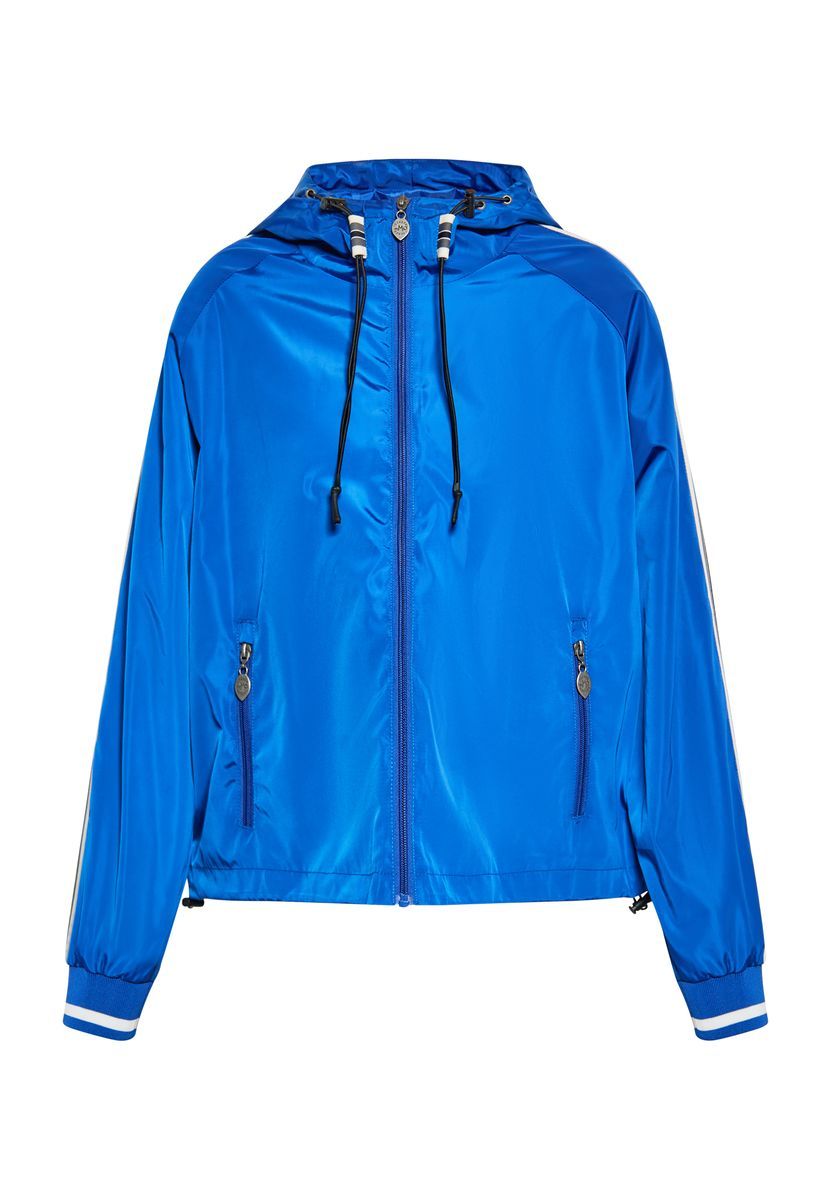 Cropped-Blouson mit Kapuze und Reflexstreifen