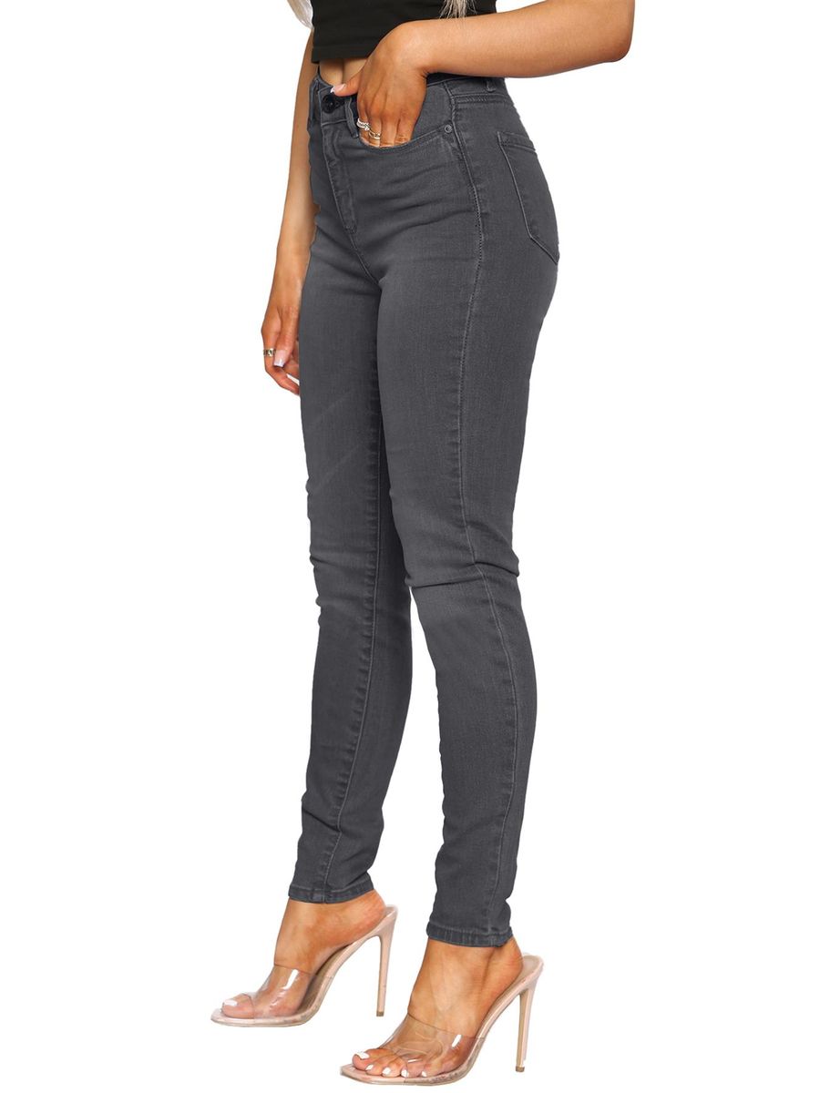 Eng geschnittene High-Waist-Stretchjeans