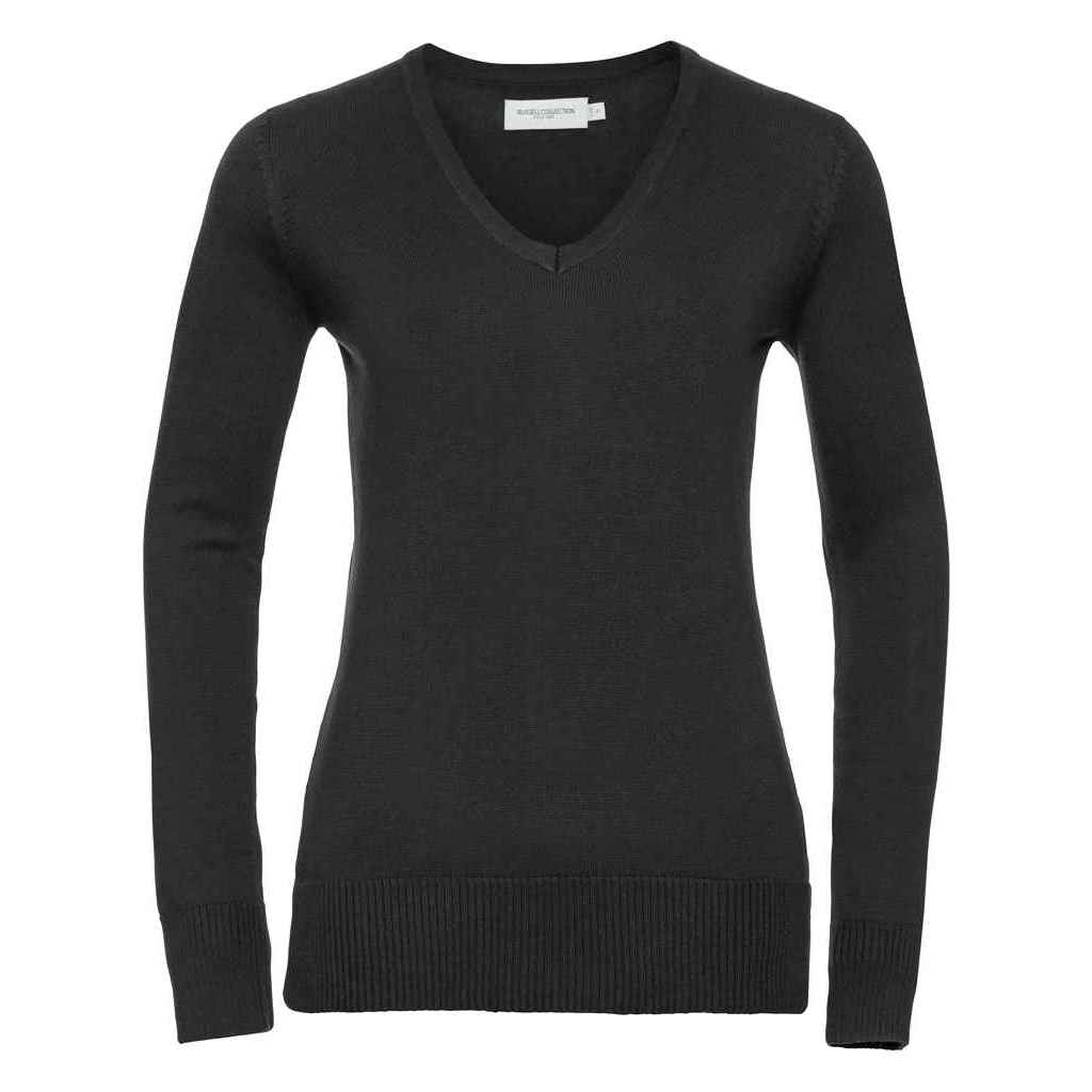 Feinstrick-Pullover mit V-Ausschnitt