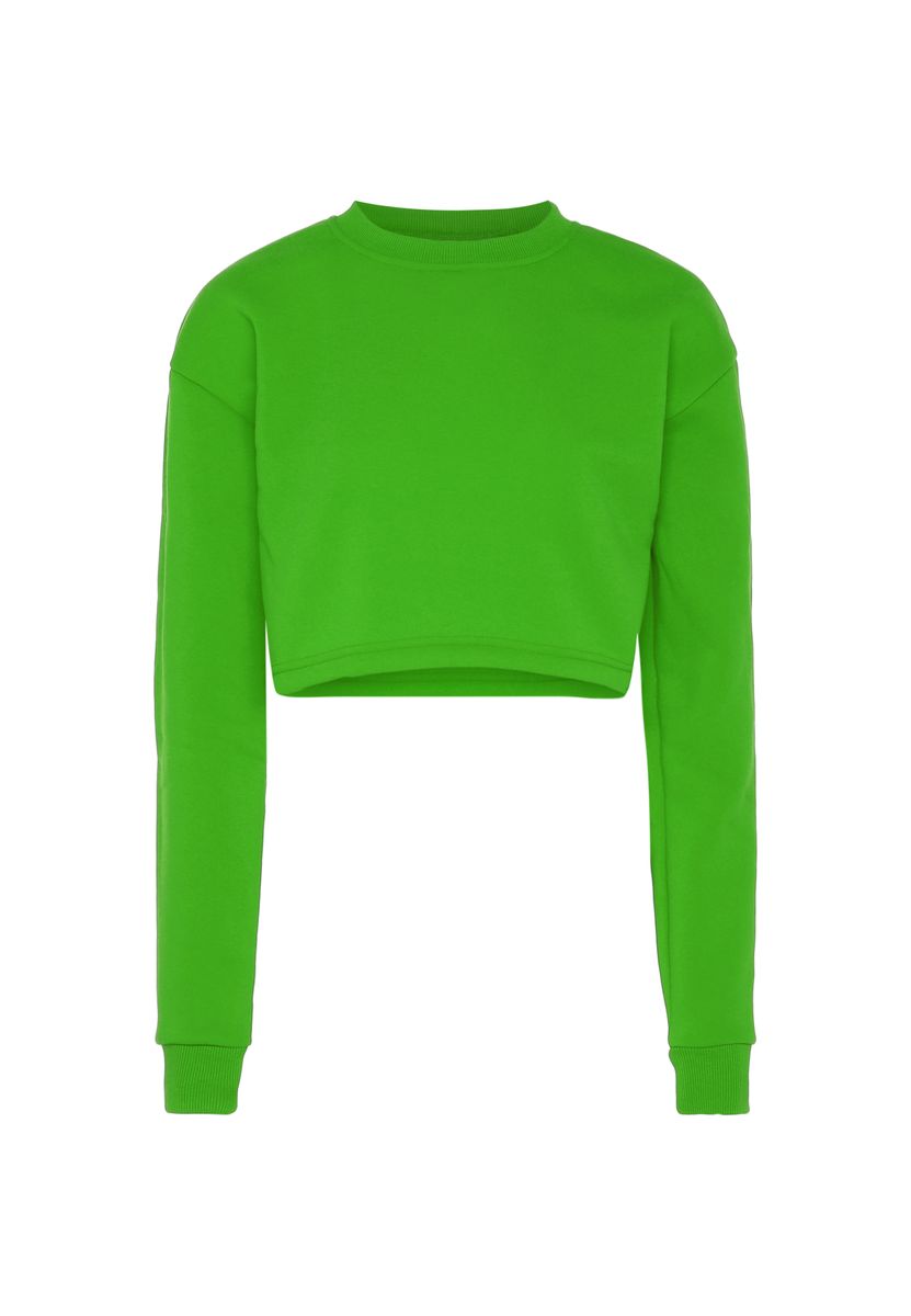 Locker geschnittenes kurzes Sweatshirt