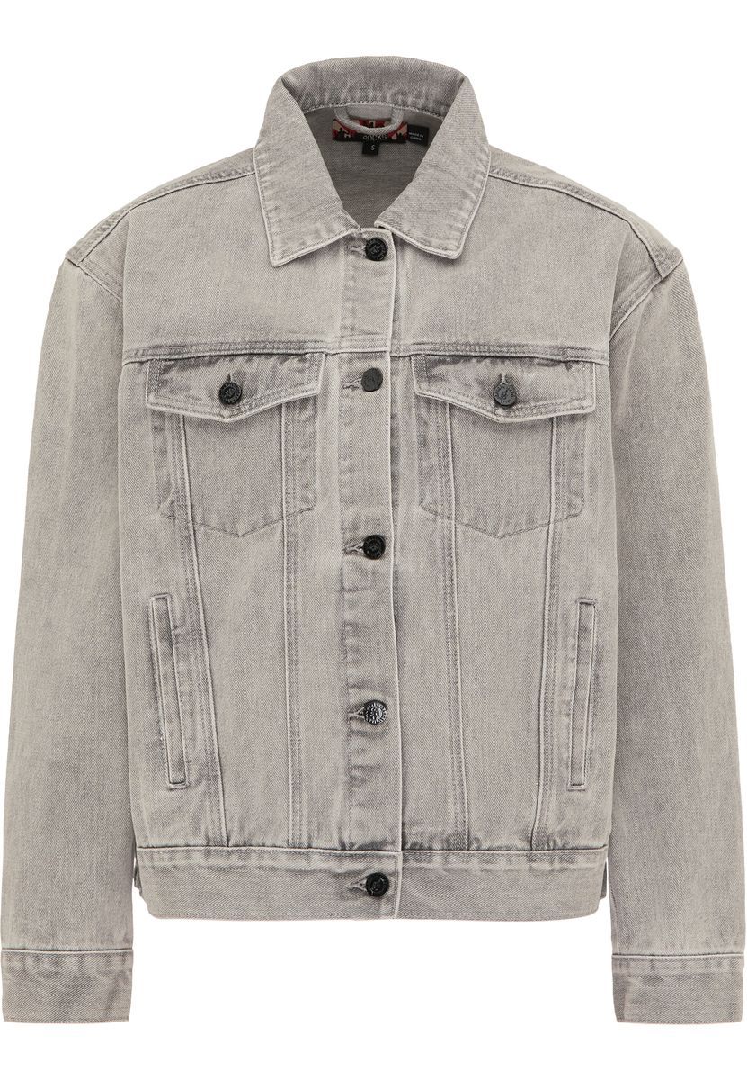 Oversize-Jeansjacke mit Waschung