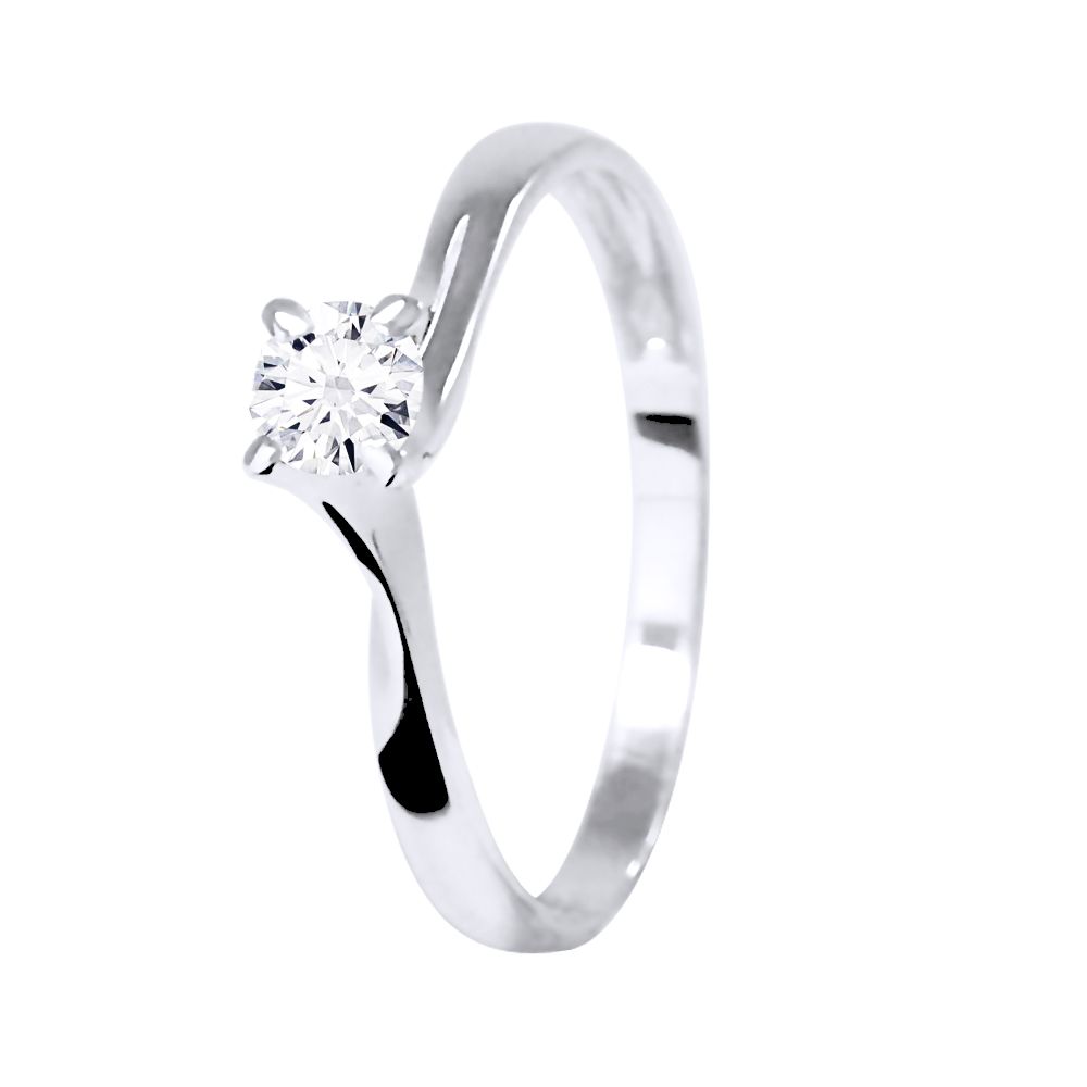 Eleganter Diamant Solitär Bypass